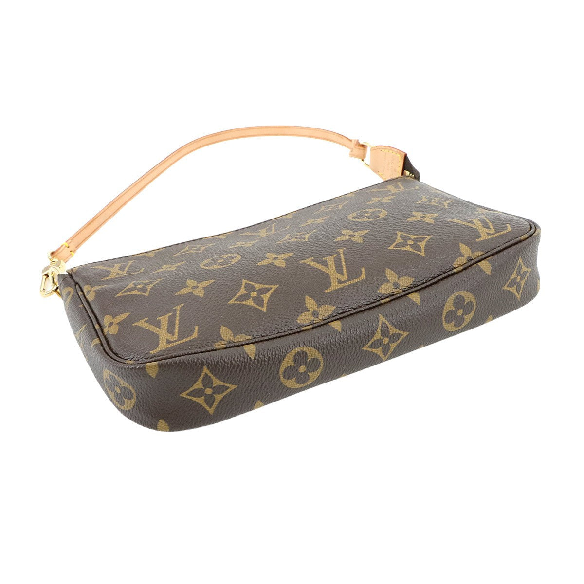 LOUIS VUITTON Monogram Pochette Accessoires Hand Bag Pouch Brown M51980 902890913