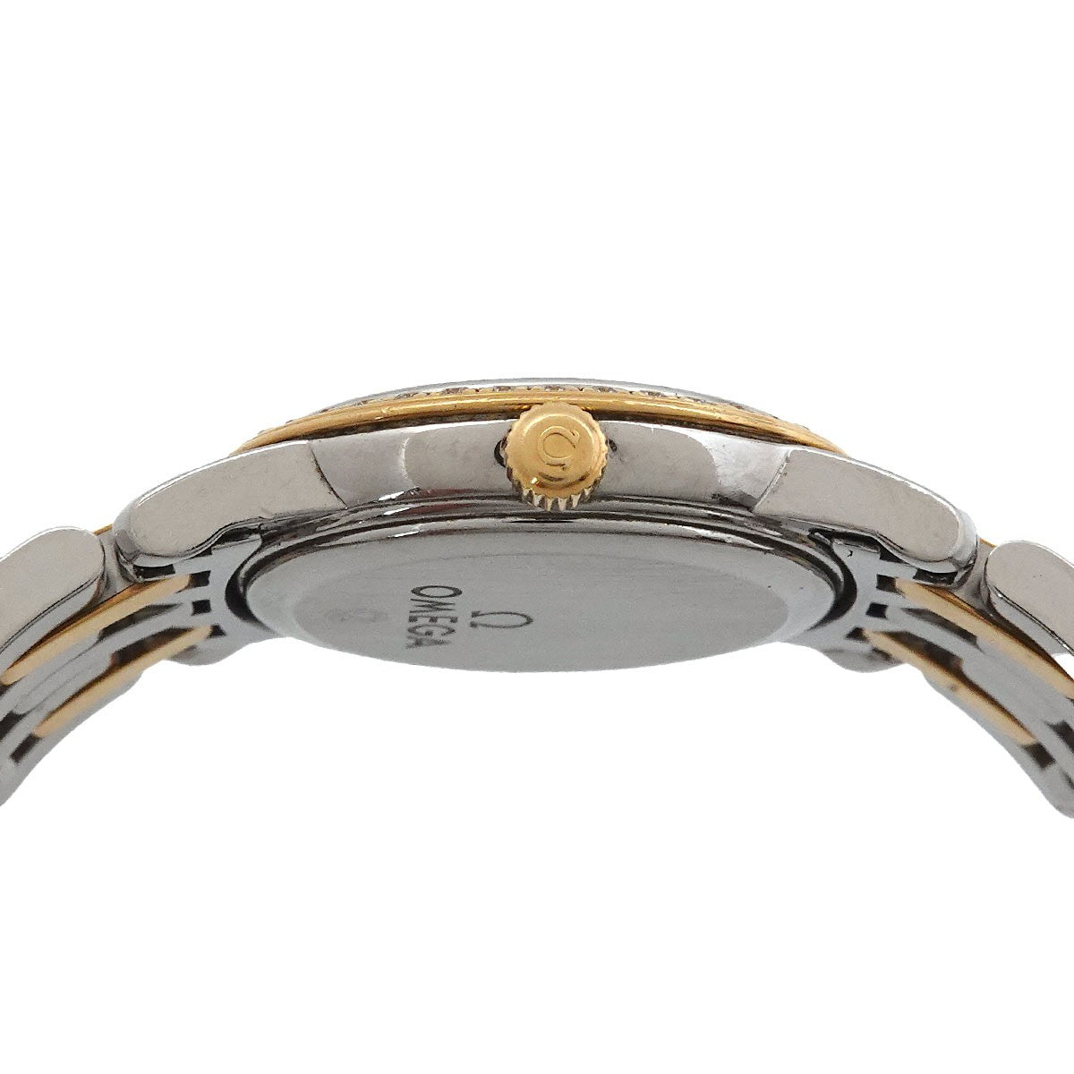 OMEGA DeVille 413 25 22 60 08 001 Quarts YG Diamond Beze Ladies 903143884