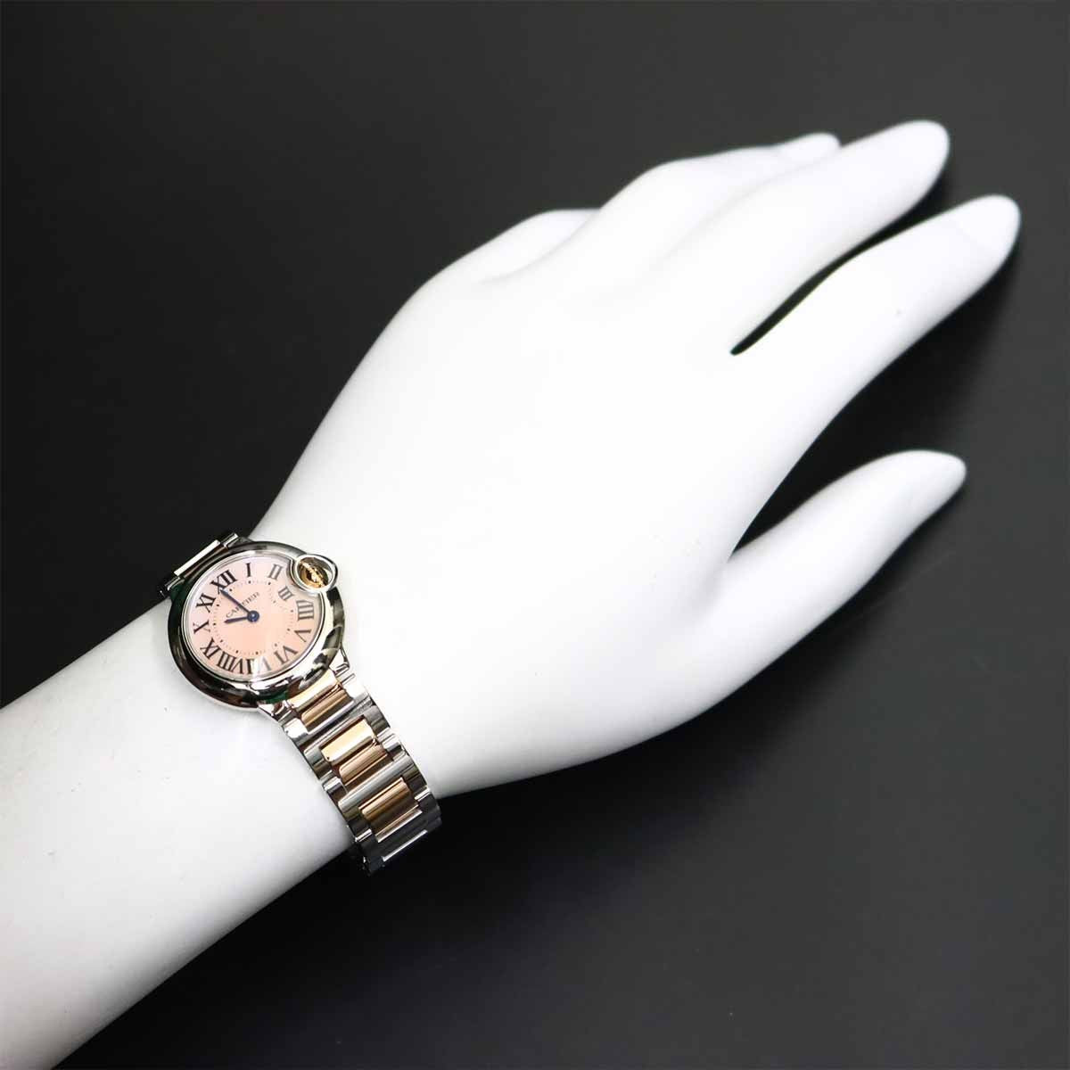 Cartier ballon bleu SM W6920034 Quartz PG Pink Shell Dial 903190794