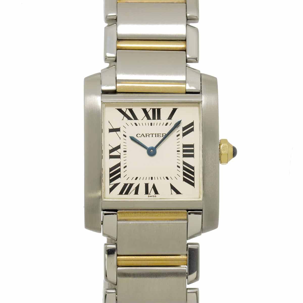 Cartier Tank Francaise MM W51006Q4 K18YG Quartz Cream Dial Boys Watch 903090350