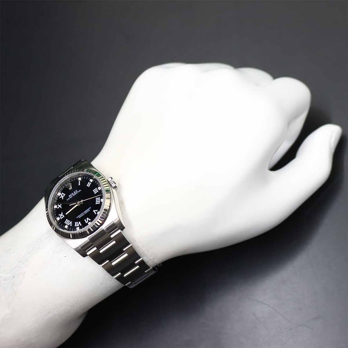 ROLEX Oyster Perpetual 116034G Serial Random 11P Diamon 750WG Automatic 903012323