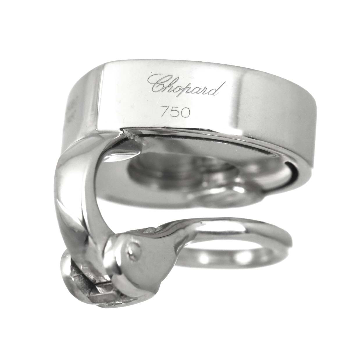 Chopard Happy Diamond Heart Earrings Clip on K18 WG 750 903283434