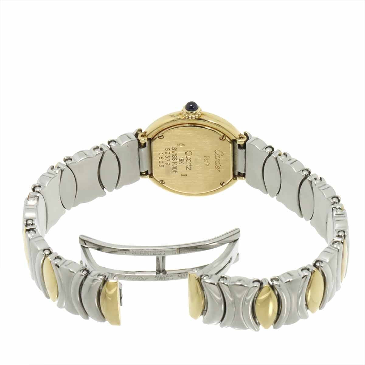Cartier Colisee W40001F2 Quartz 750 YG Cream Ladies Watch 903148354