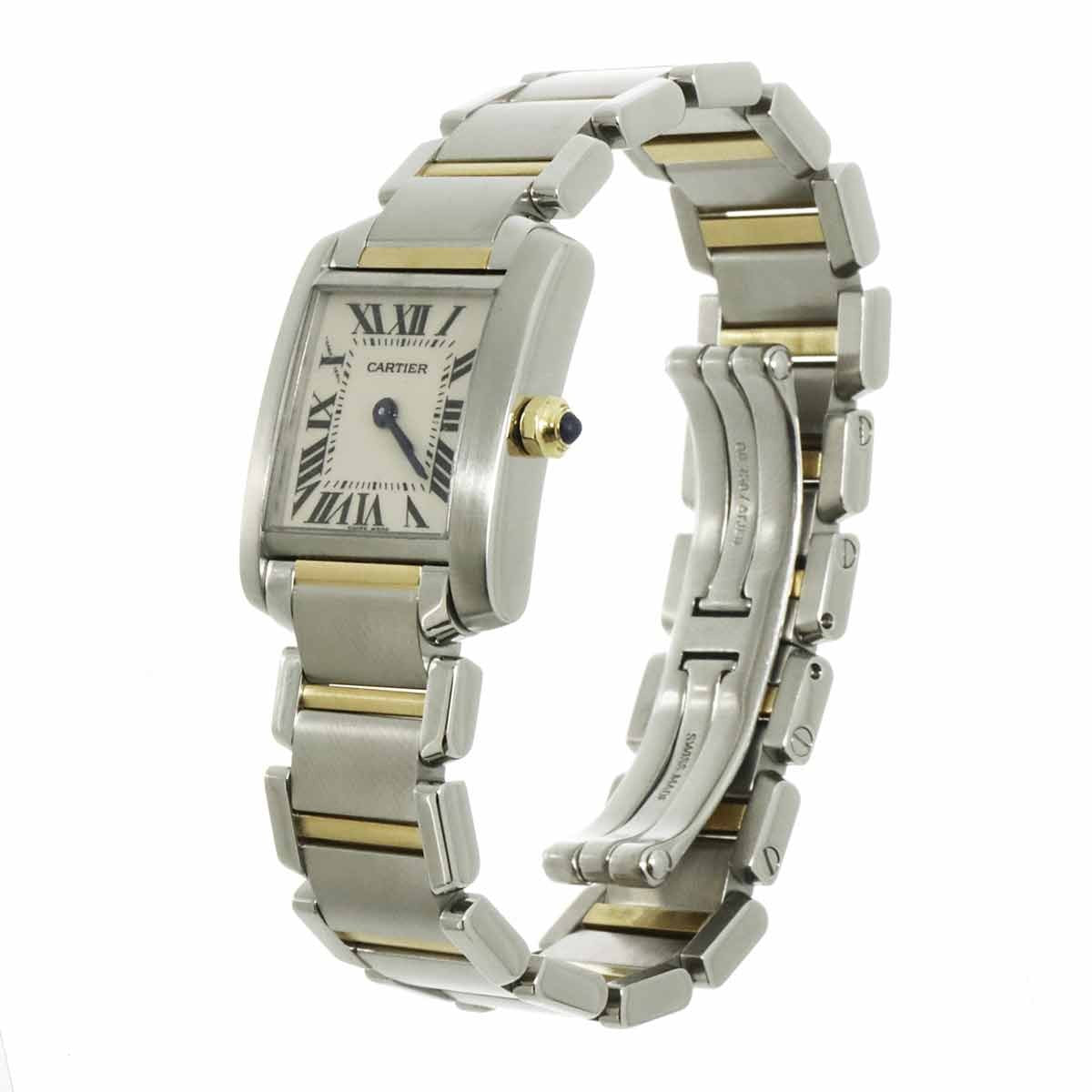 Cartier Tank Francaise SM W51007Q4 750 YG Quartz Cream Dial Ladies 903056372