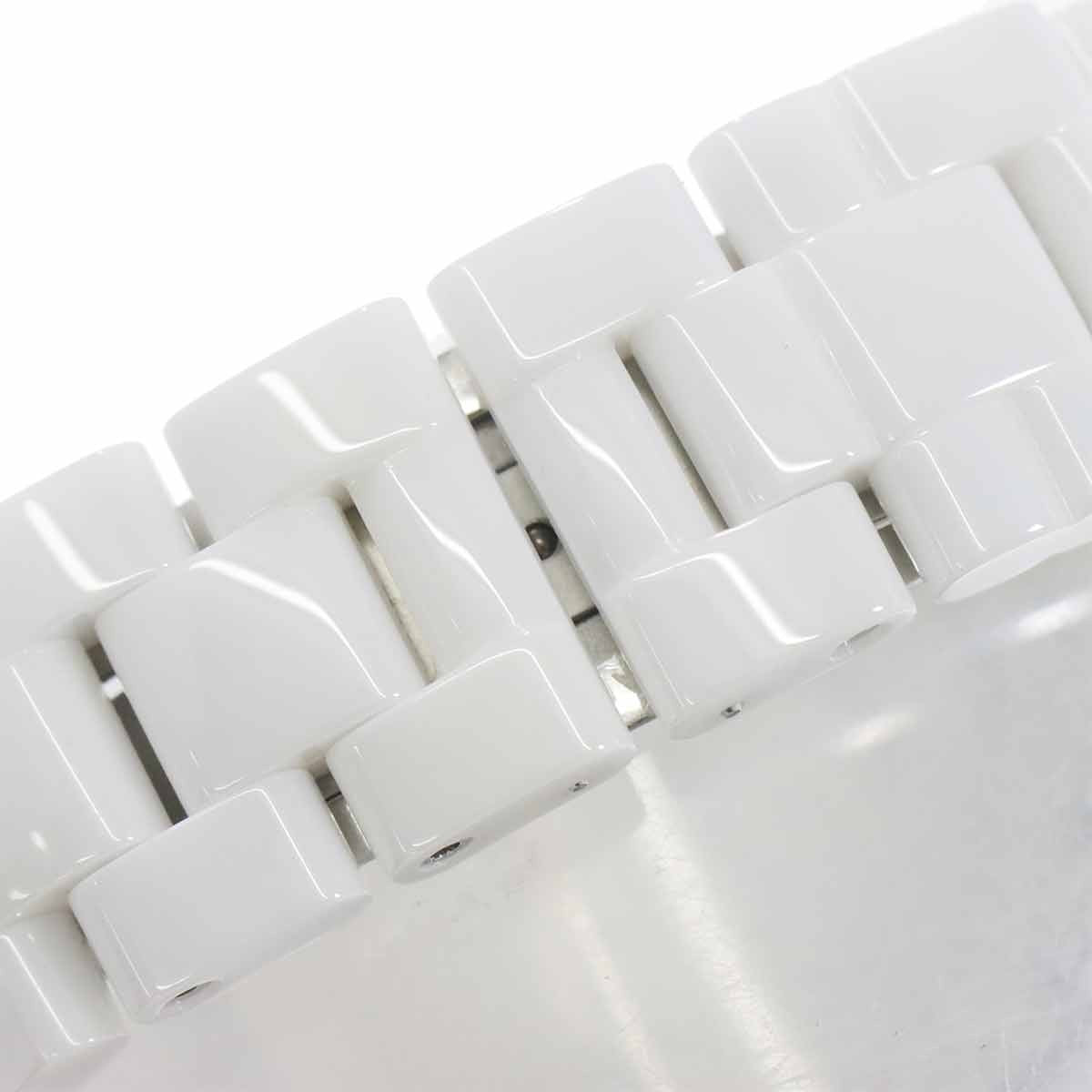 CHANEL J12 42mm H2981 Ceramic Date Automatic White Dial Mens Watch 902858776