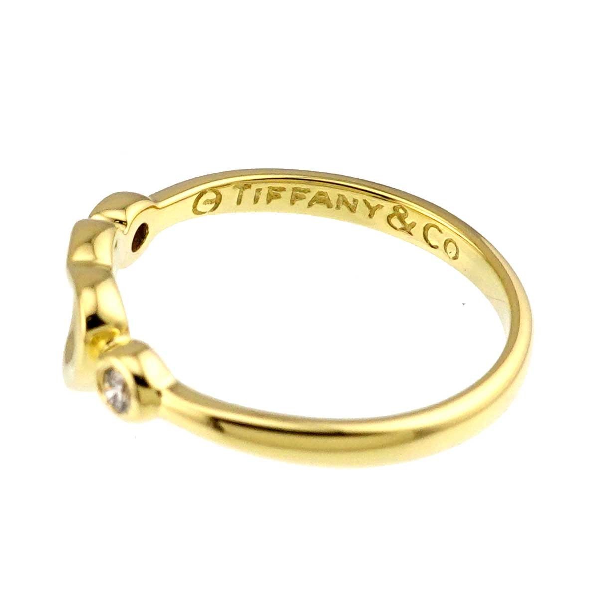 TIFFANY CO. Full Heart Diamond Ring 18K YG 750 Size4.5(US) 903146263