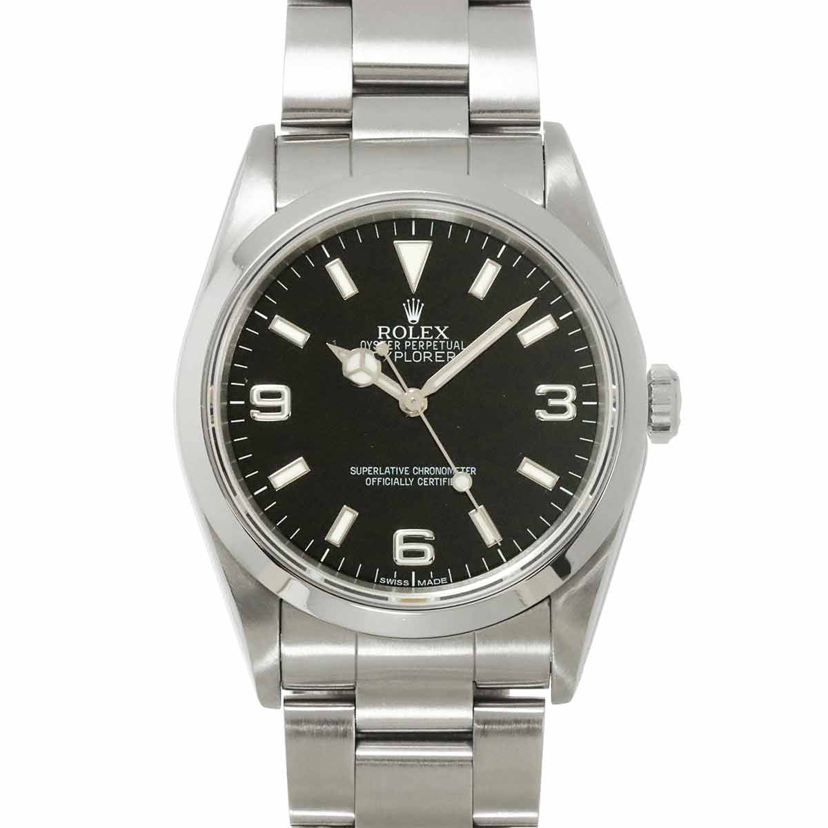 ROLEX Explorer 1 14270 Serial X Automatic Black Dial Mens Watch 903034590