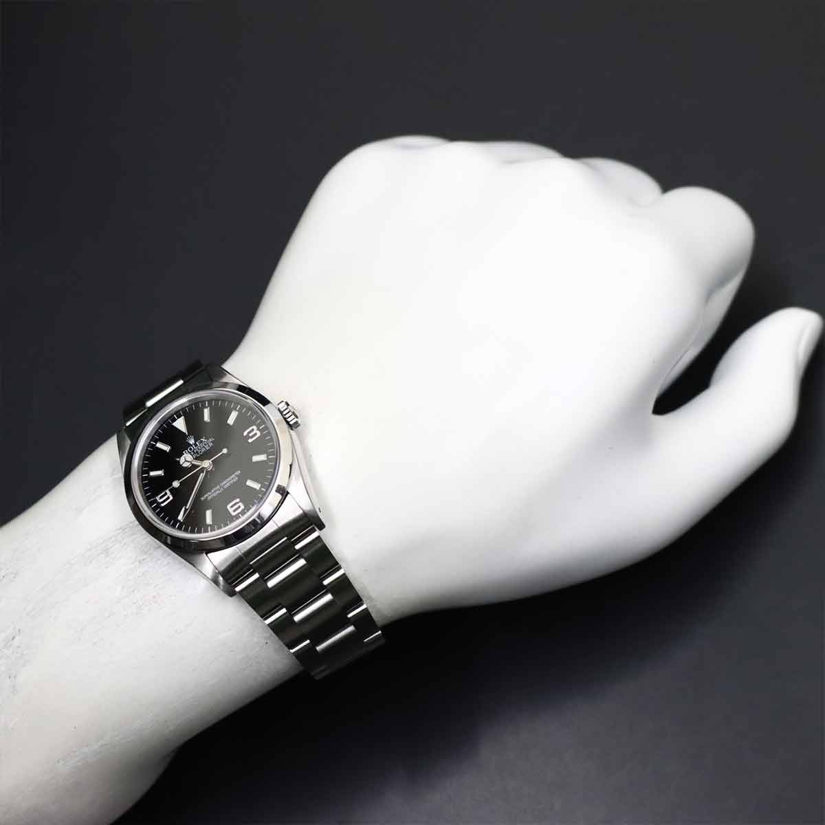 ROLEX Explorer 1 14270 Serial X Automatic Black Dial Mens Watch 903034592