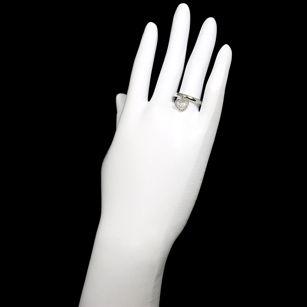 TIFFANY Co. Sentimental Heart Diamond Ring Platinum Size7.25(US) 903230626