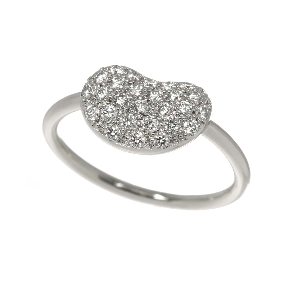 TIFFANY Co. Bean Diamond 0.38ct Ring Pt Platinum Size5.5-5.75(US) 903113383
