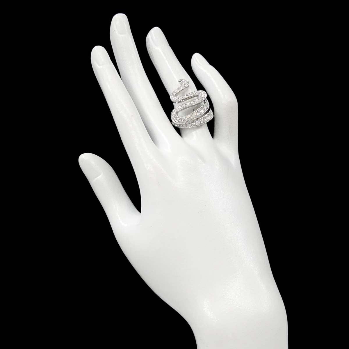 TASAKI Diamond 1.66ct Ring 18K White Gold 750 Size6.75-7.25(US) 903027266