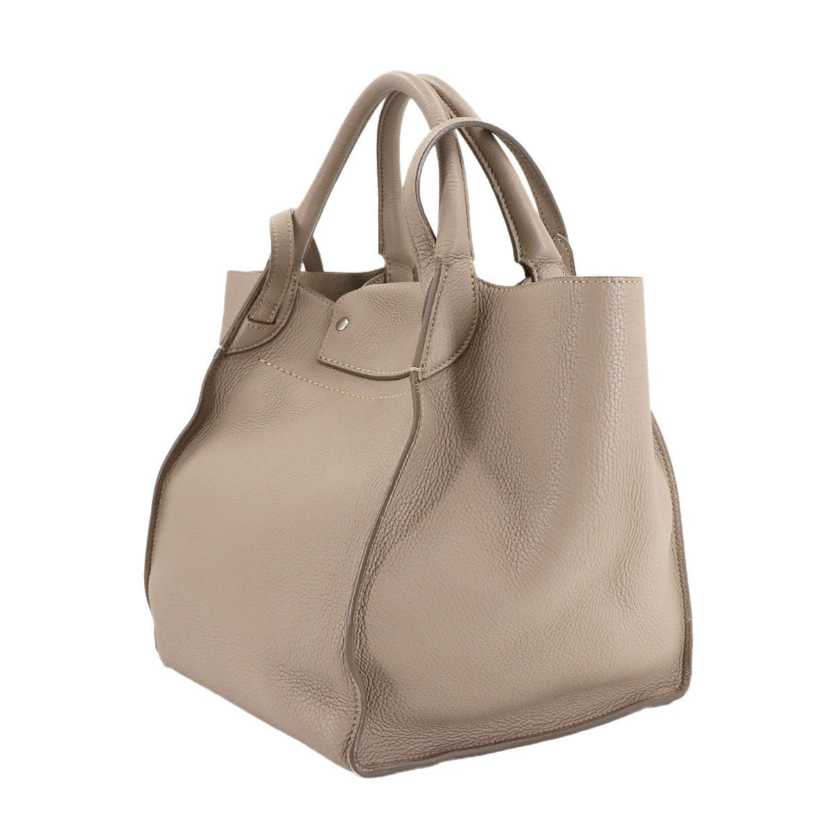 CELINE Big Bag Small With Longstrap Hand Shoulder Bag Leather Beige 903041342