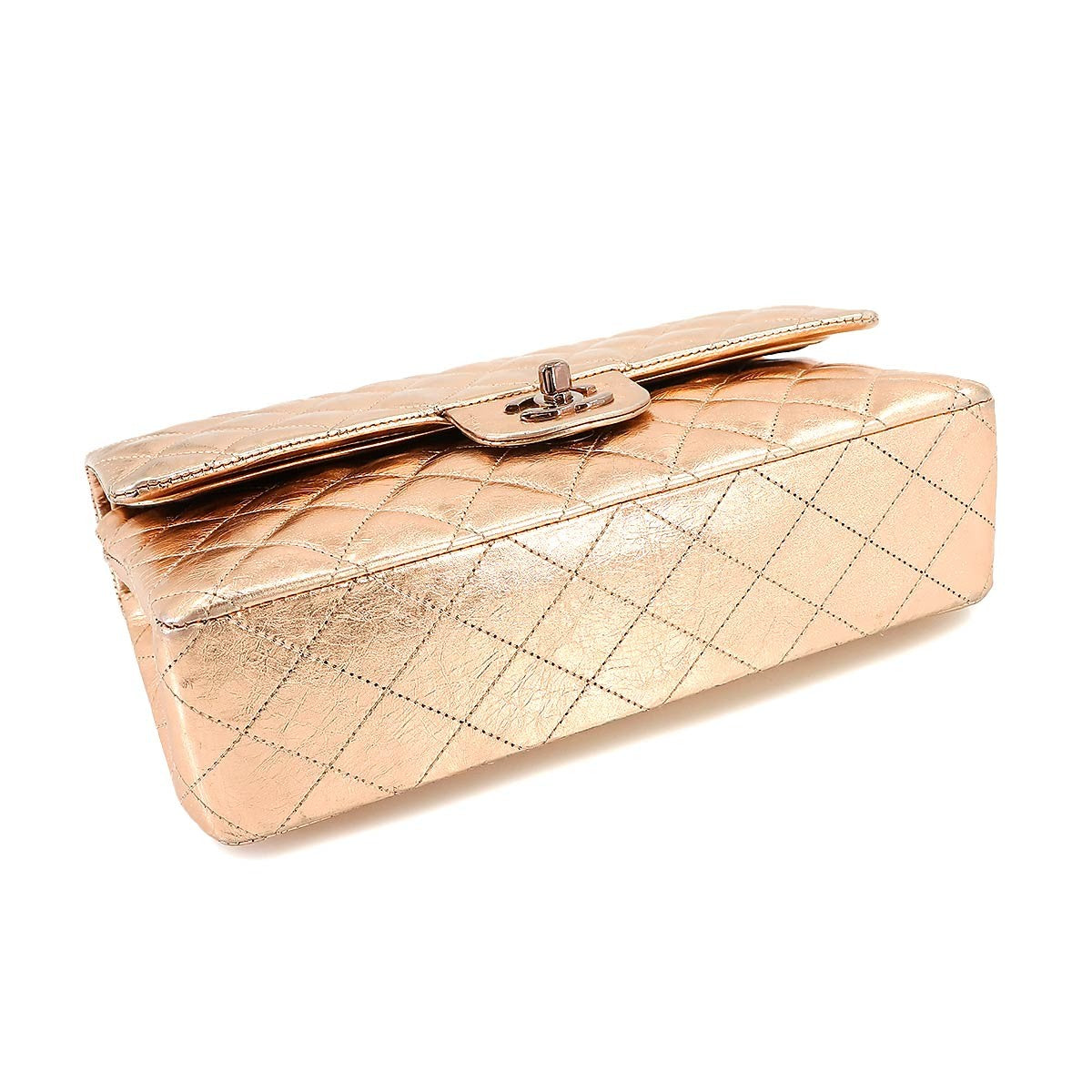 CHANEL Matelasse 25 Chain Shoulder Bag Metallic Pink Limited Edition 902345703