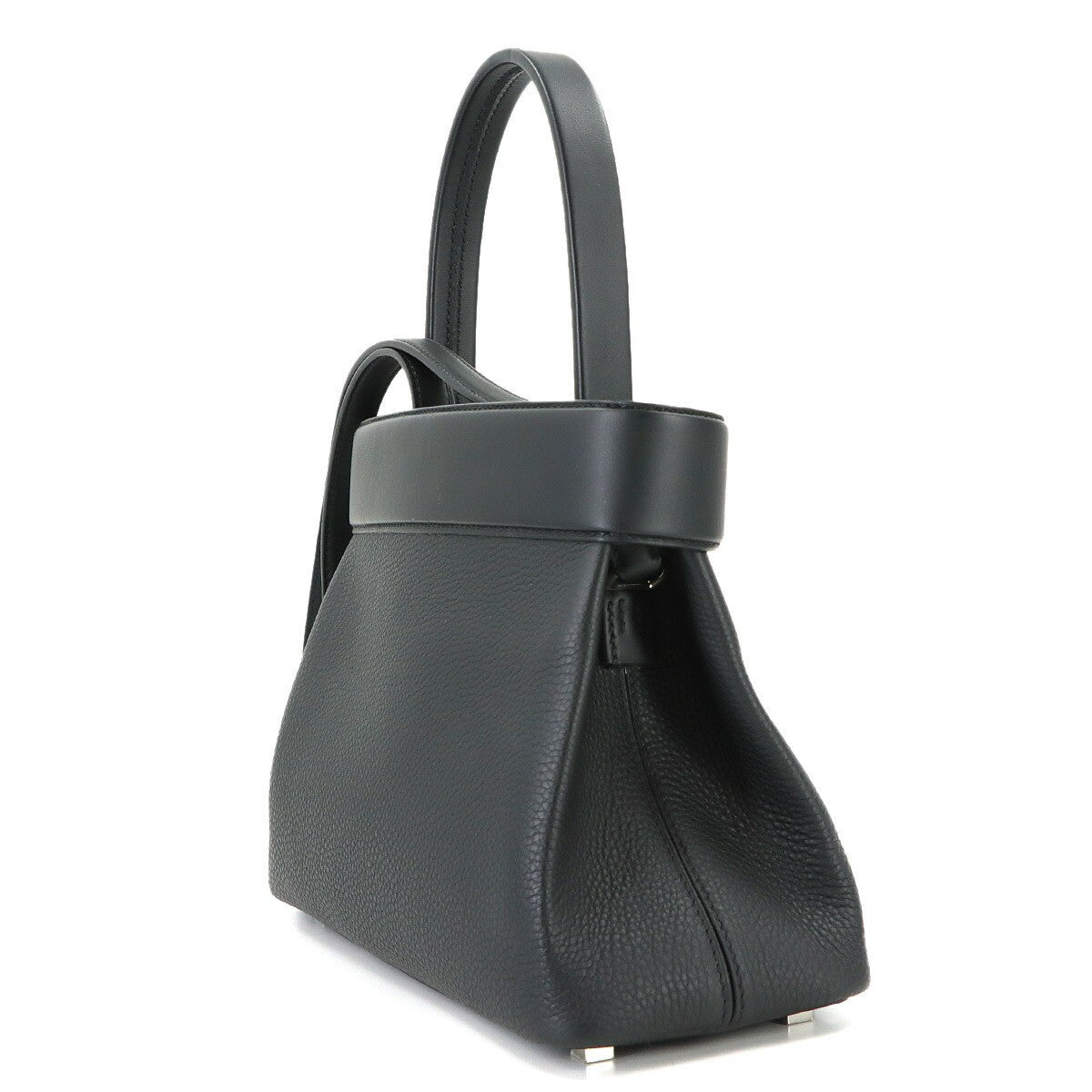 HERMES Meor 27 Togo Swift Black 2way Hand Shoulder Bag Purse 903159512