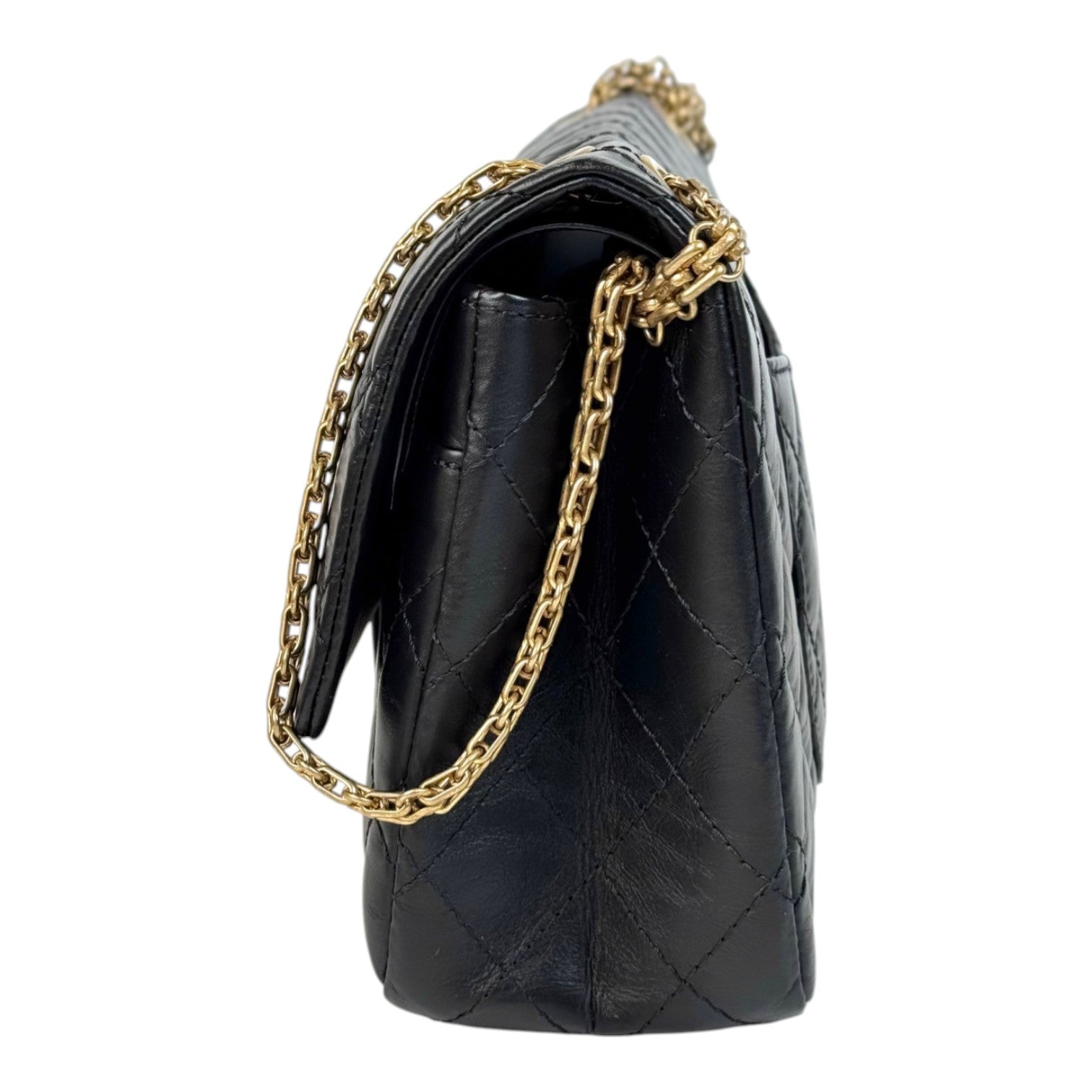 Chanel Medium Reissue 2.55 Black Bag with Gold Hardware