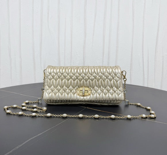 Miu Miu pleated diamond chain bag 23 13939942