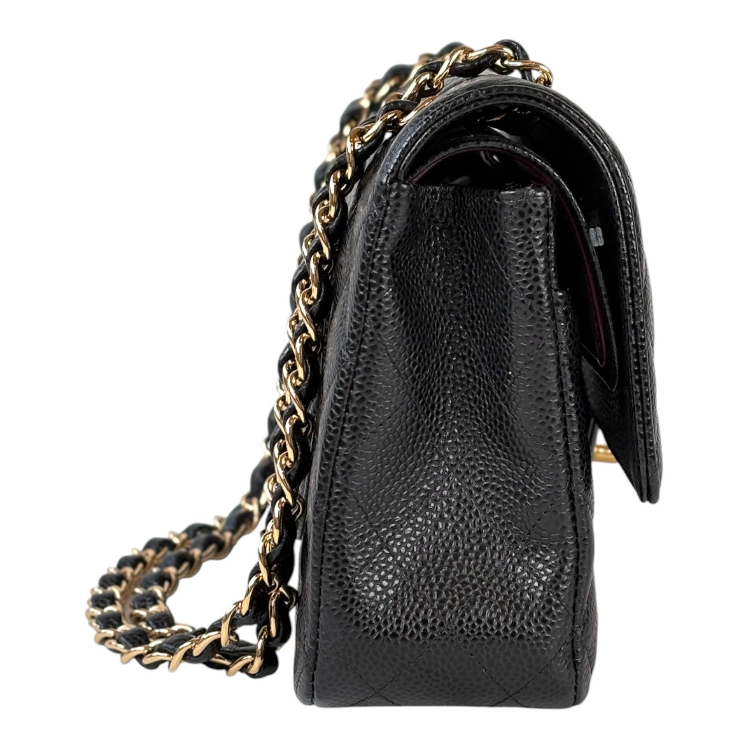 Chanel Classic Flap Medium Black Caviar with Gold Hardware Bag