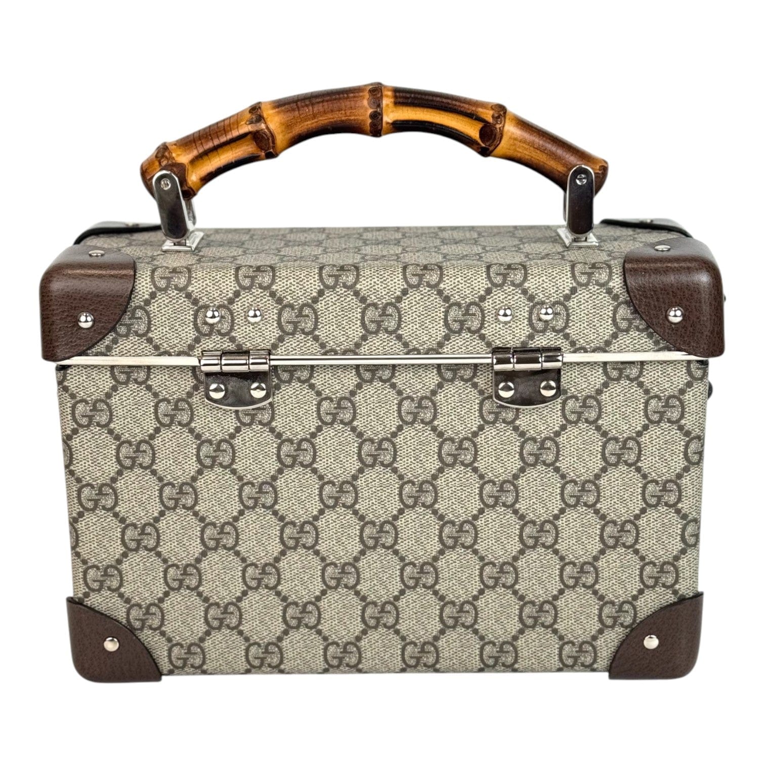 Gucci Bamboo Trotter GG Beauty Case Bag