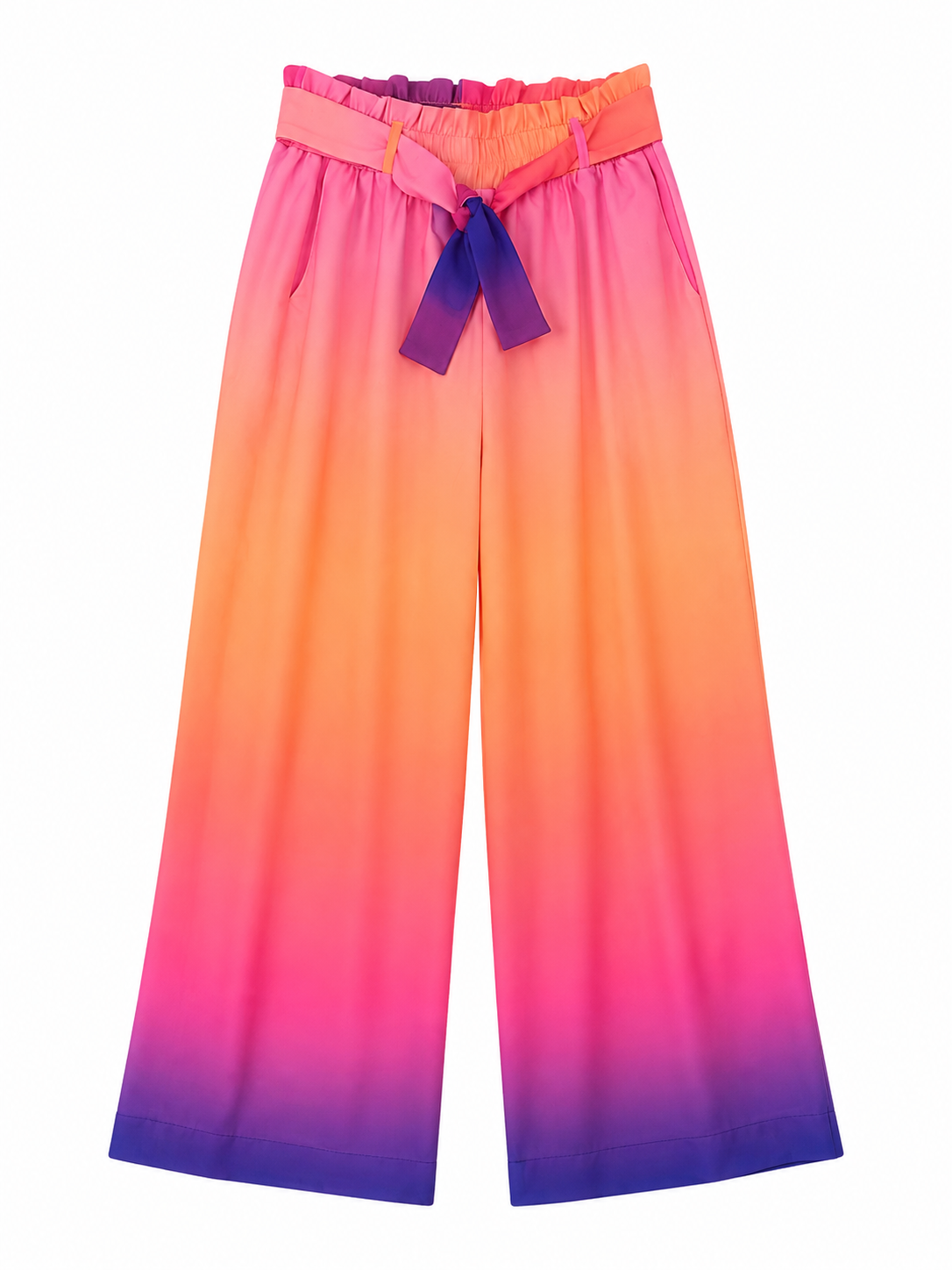 TROUSER SAILOR CREPE SILK GRADIENT MCL13094