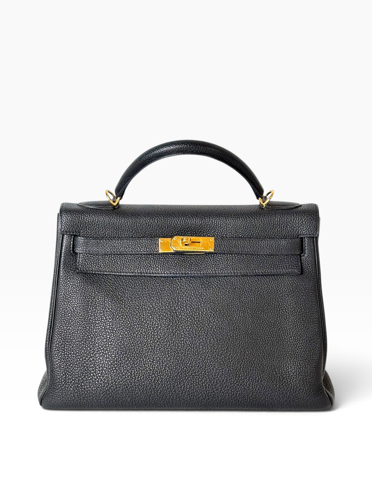 Hermes Kelly 32 in Black Togo with GHW