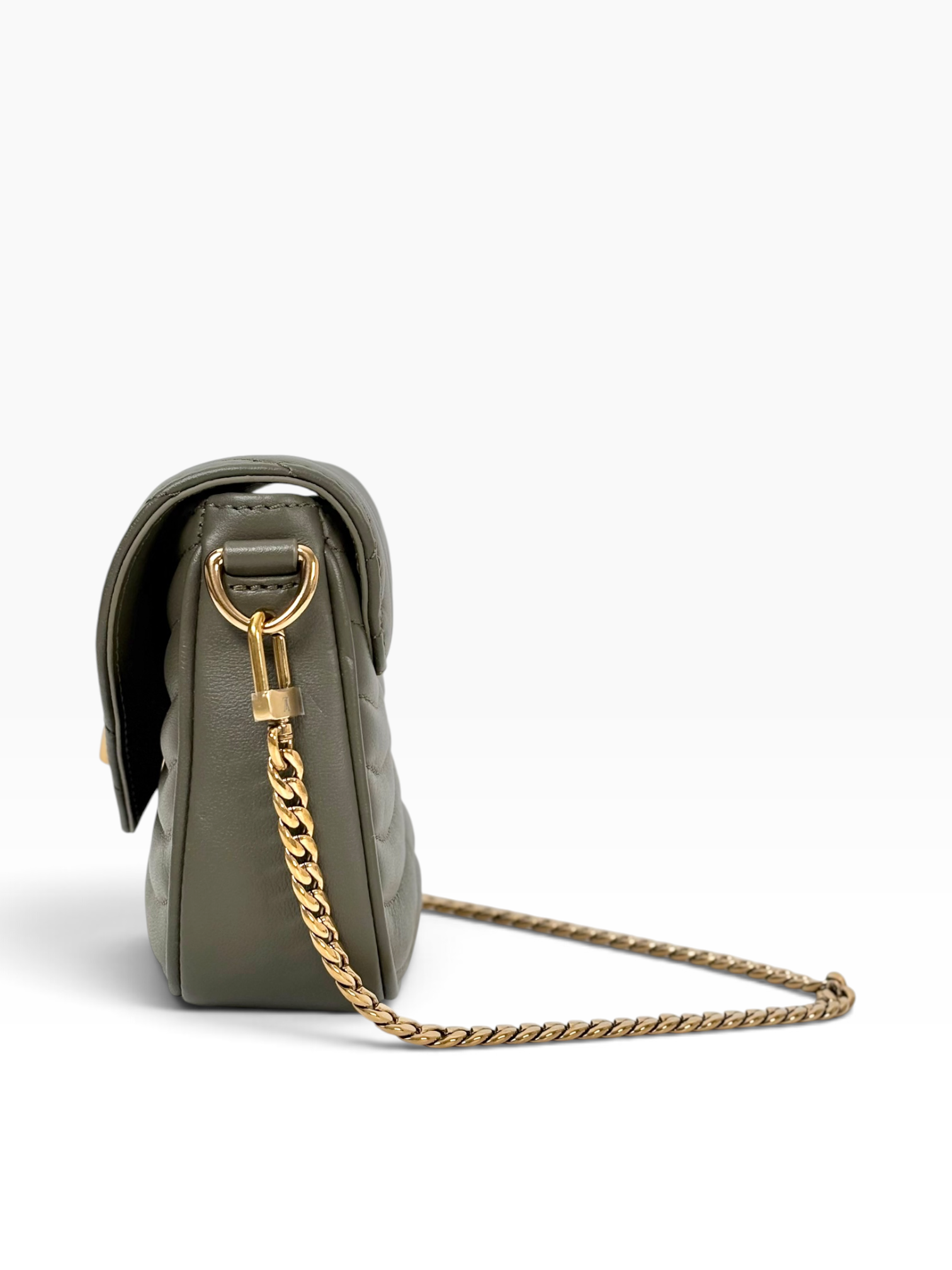 Louis Vuitton Green New Wave Calfskin Multi Pochette Bag