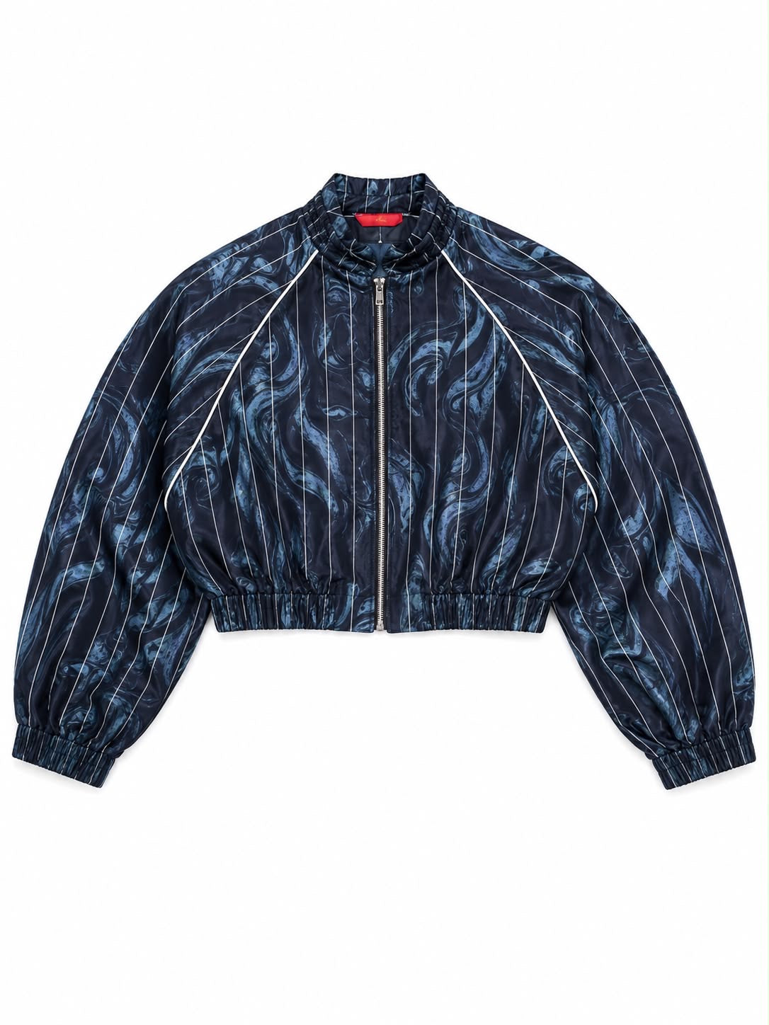 BOMBER CAPE PINSTRIPES WAVE SILK MCL11725