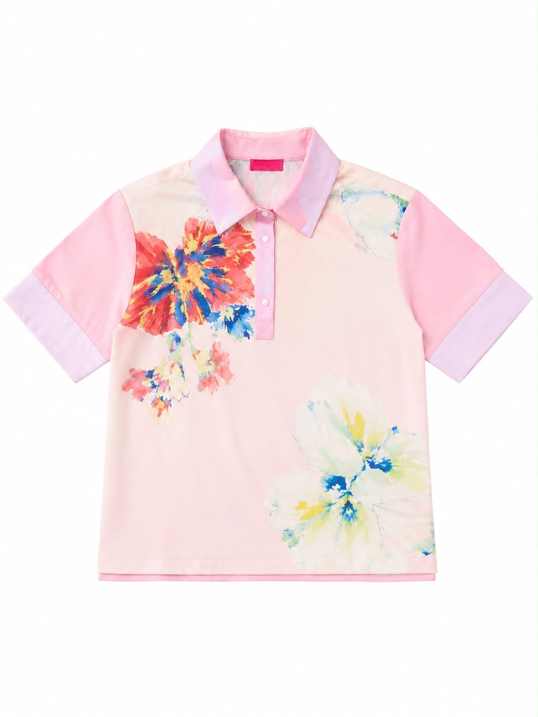 SHIRT CATHERINE LINEN PURPLE FLORAL MCL13065