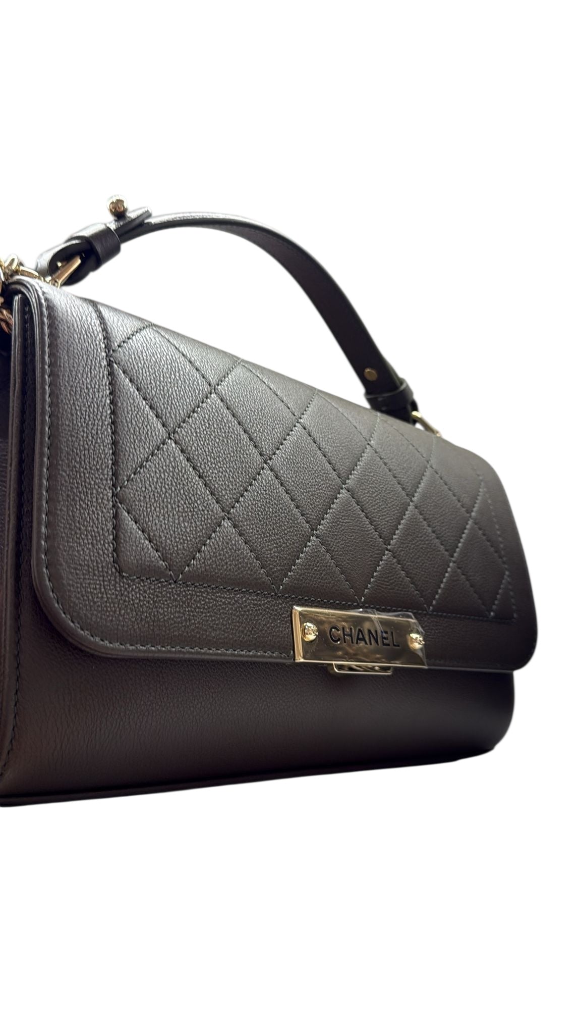 Chanel Top Handle Black Bag