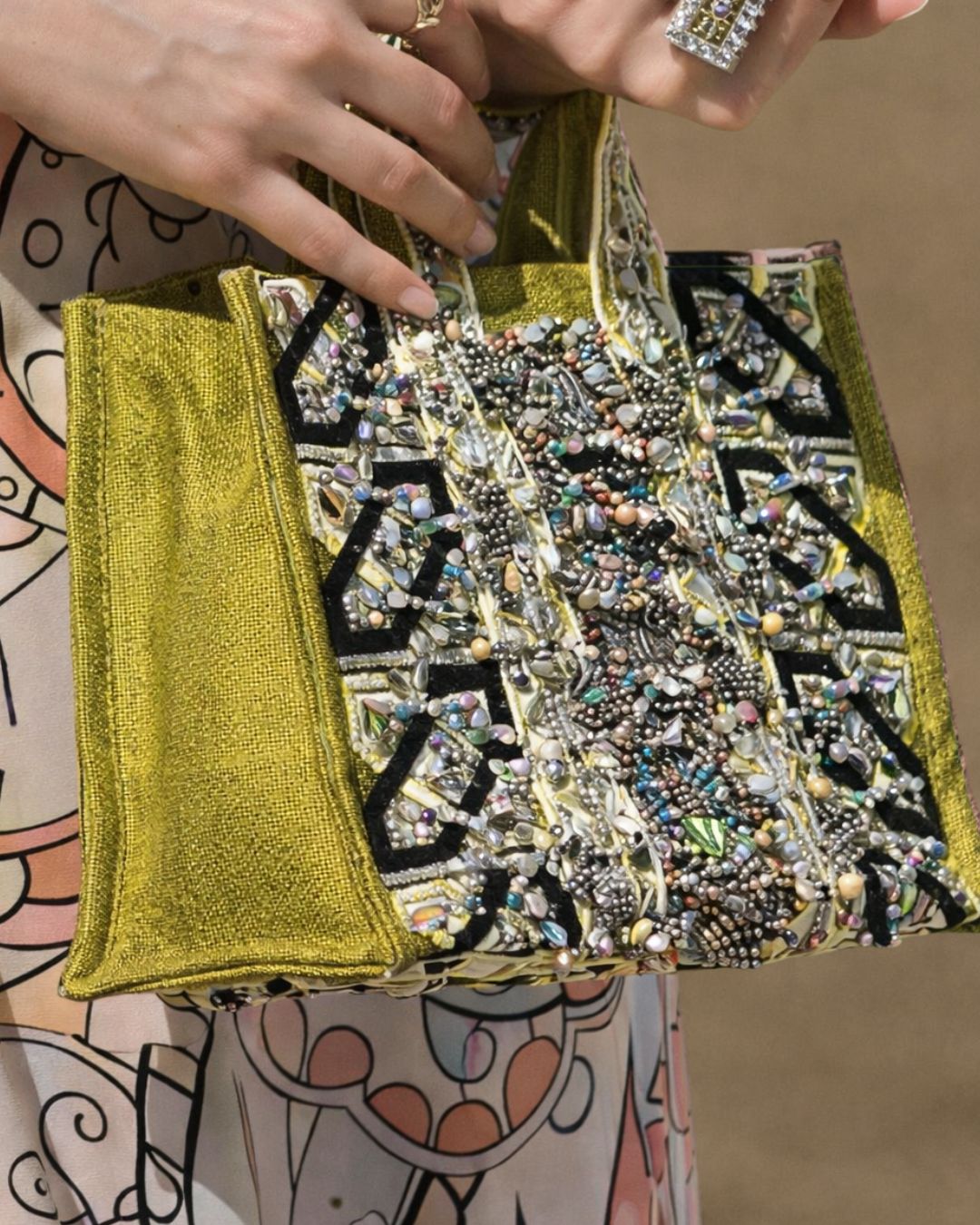 Hand Woven Tribes of Arabia Design with Bedouin Silverware Bag