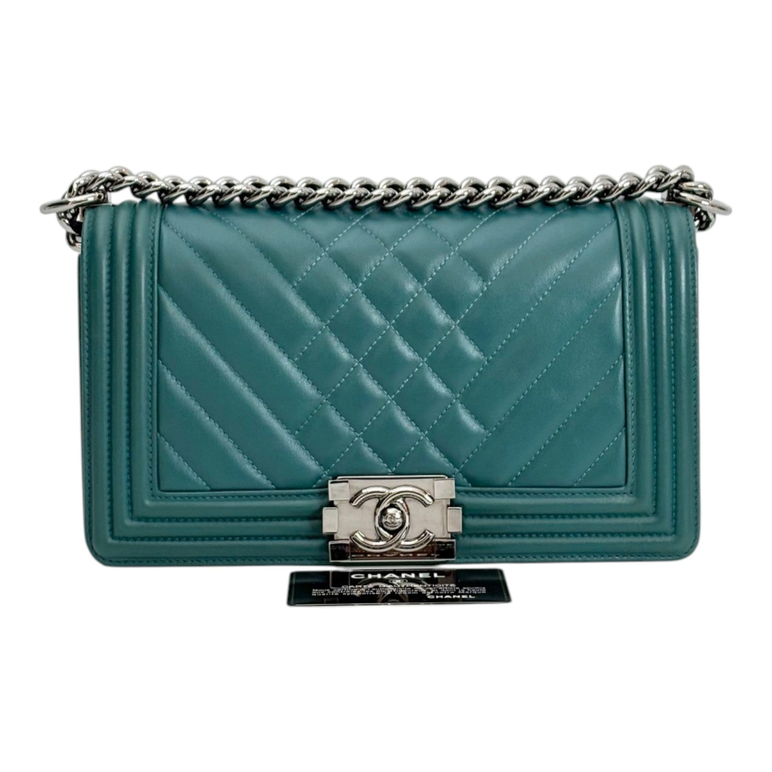 Chanel Green Medium Leboy Bag