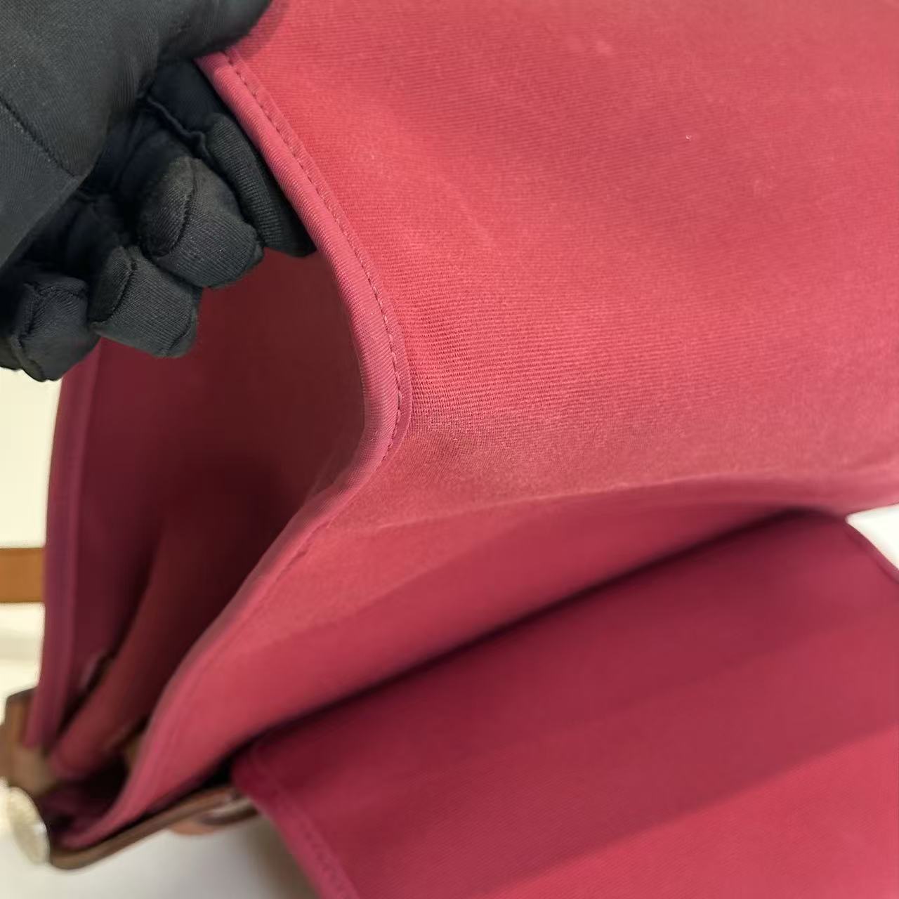 Hermès Herbag 31 Two-Tone Convertible Bag - Burgundy & Tan