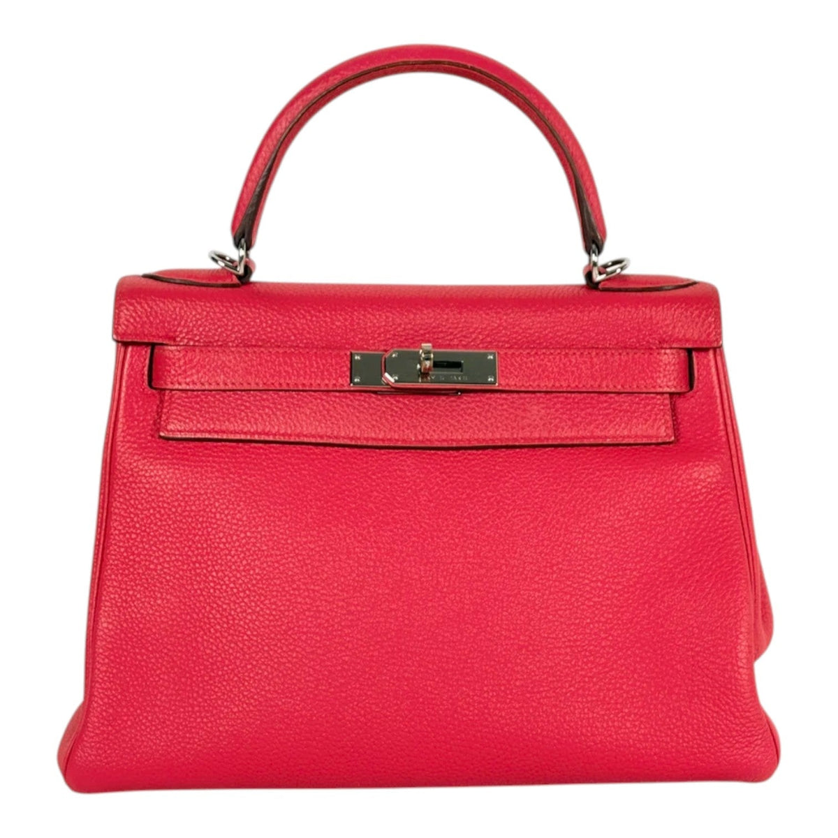 Hermes Kelly 28cm Bag in Red Togo with PHW