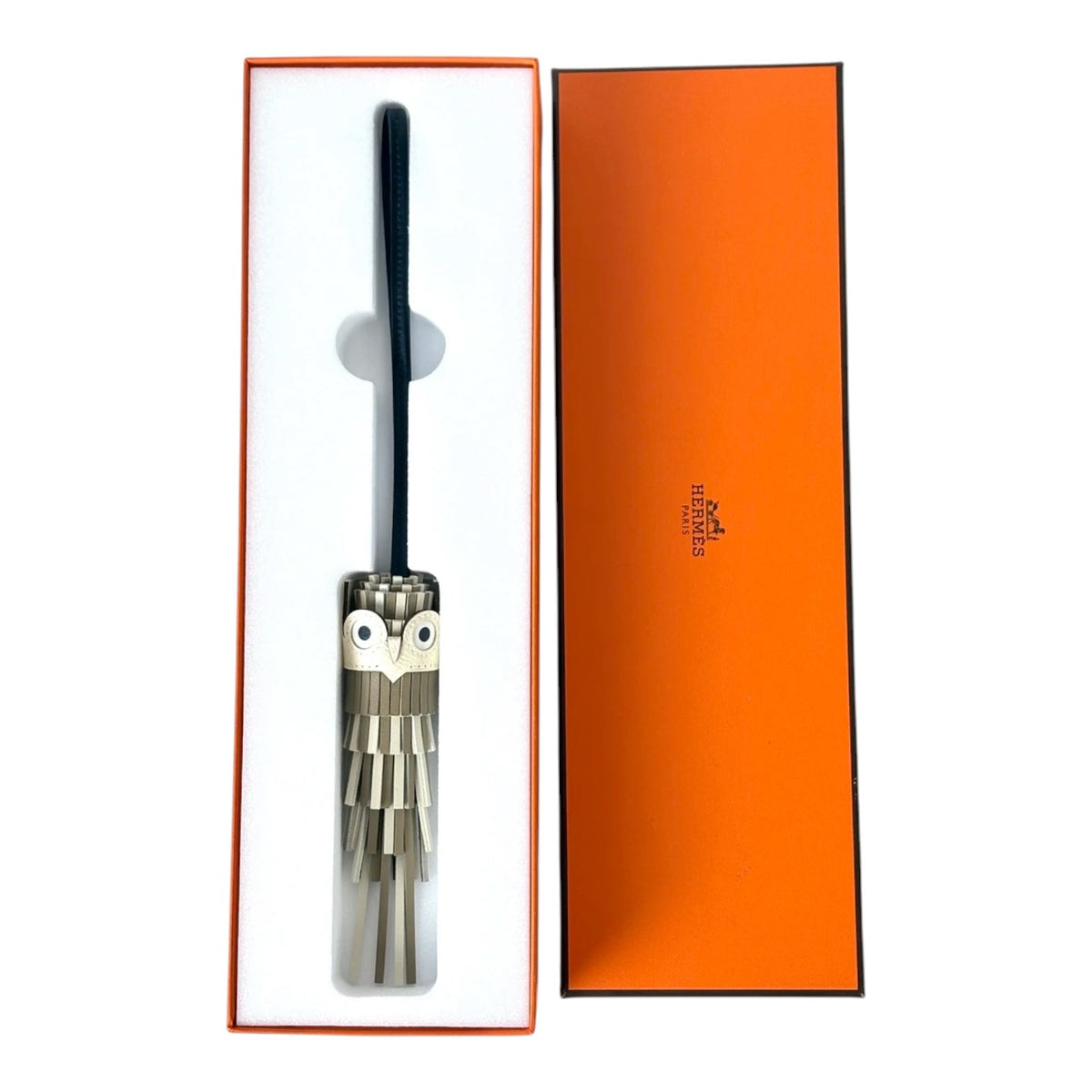 Hermes Chouette Bag Charm Beige - New in Box