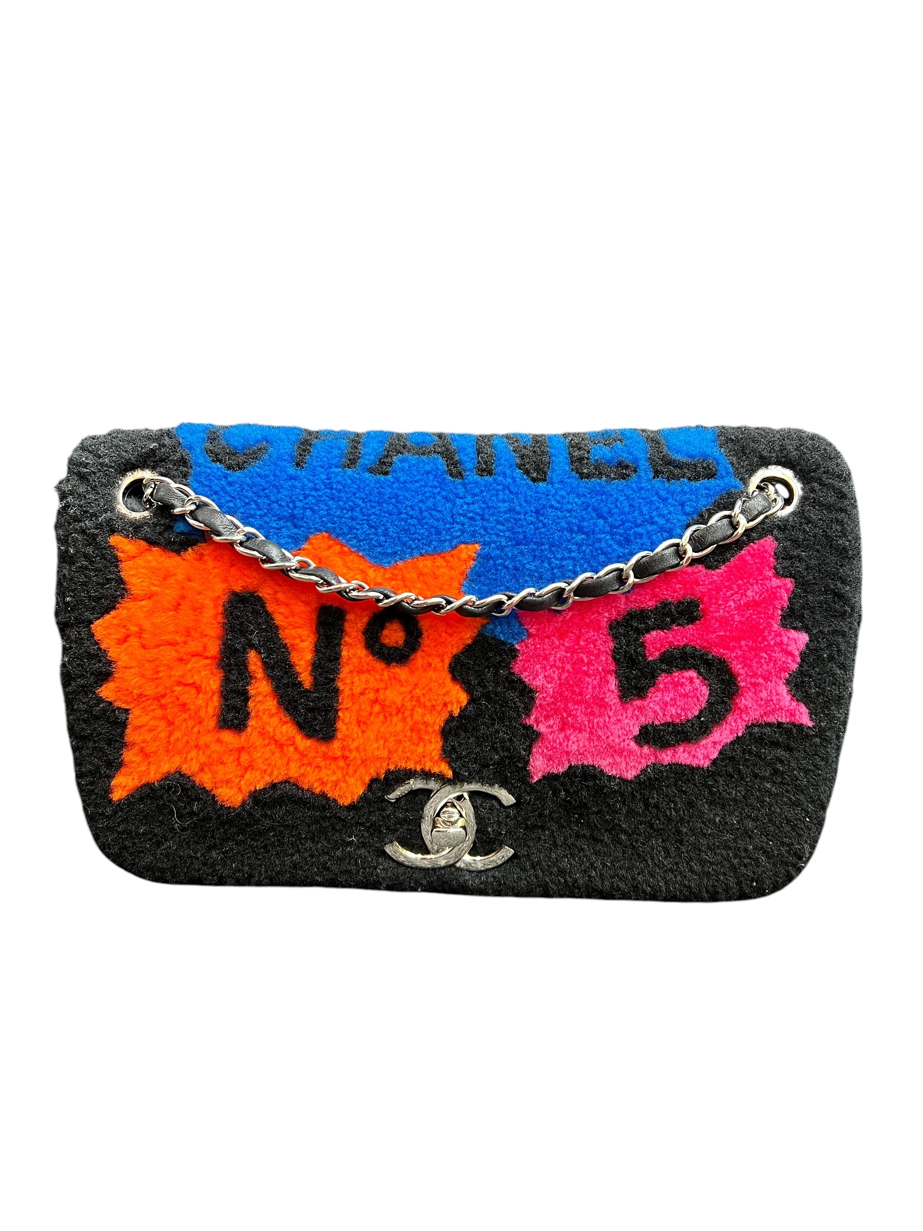 Chanel Comic Shearling Flap Medium SHW SYCYF1506