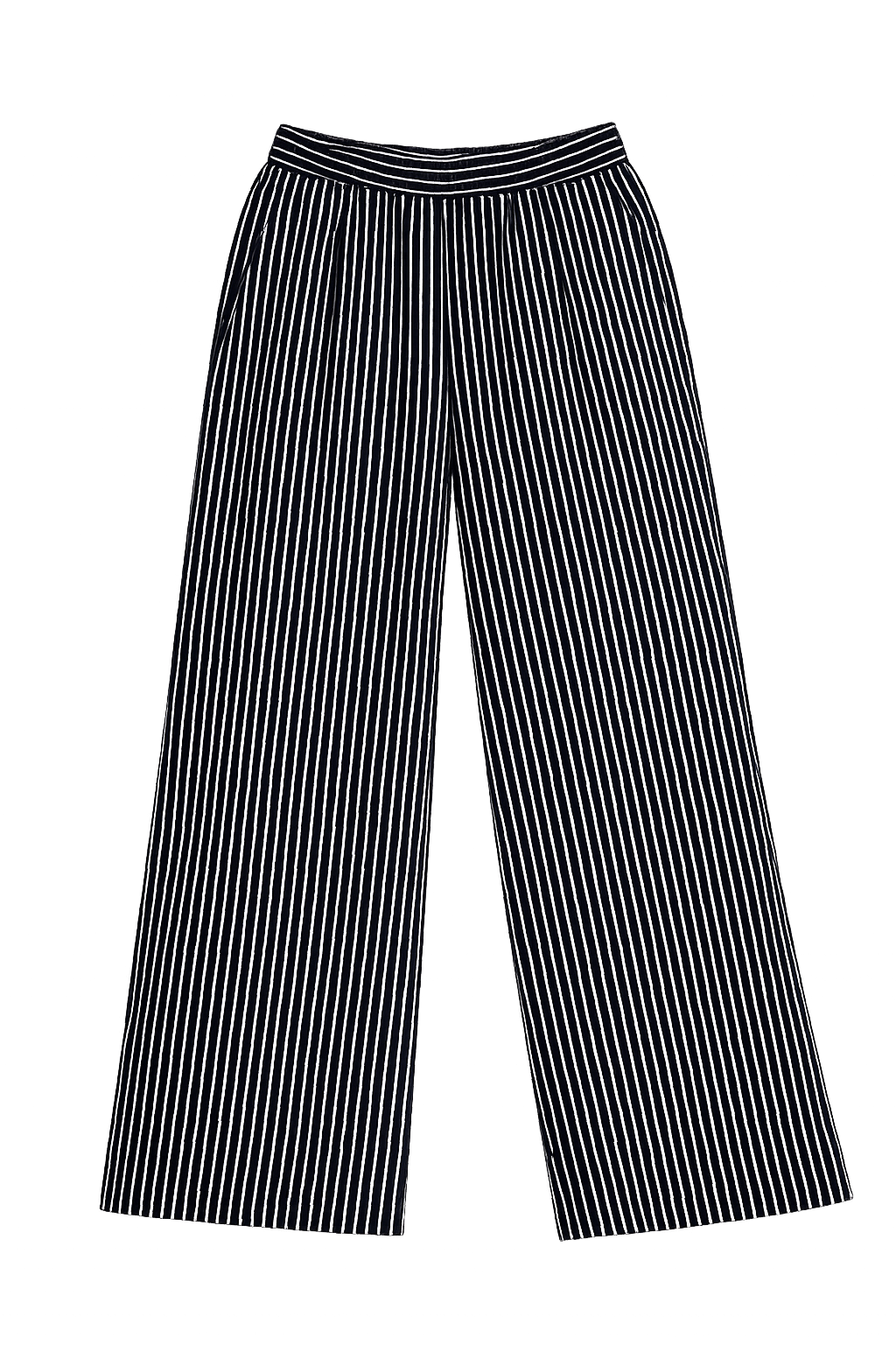 TROUSER PINSTRIPES BLACK AND WHITE MCL11118