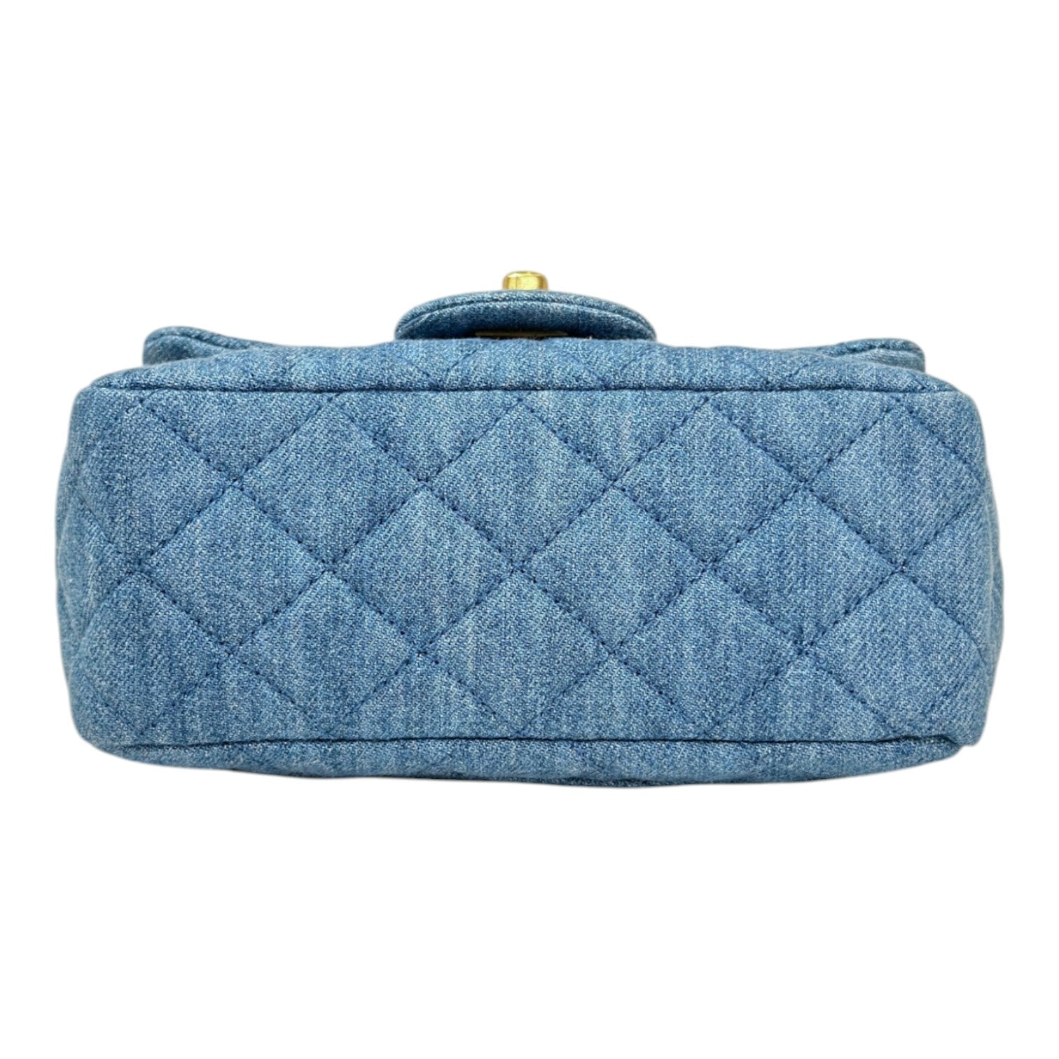 Chanel Classic Flap Mini Square Denim With Crush