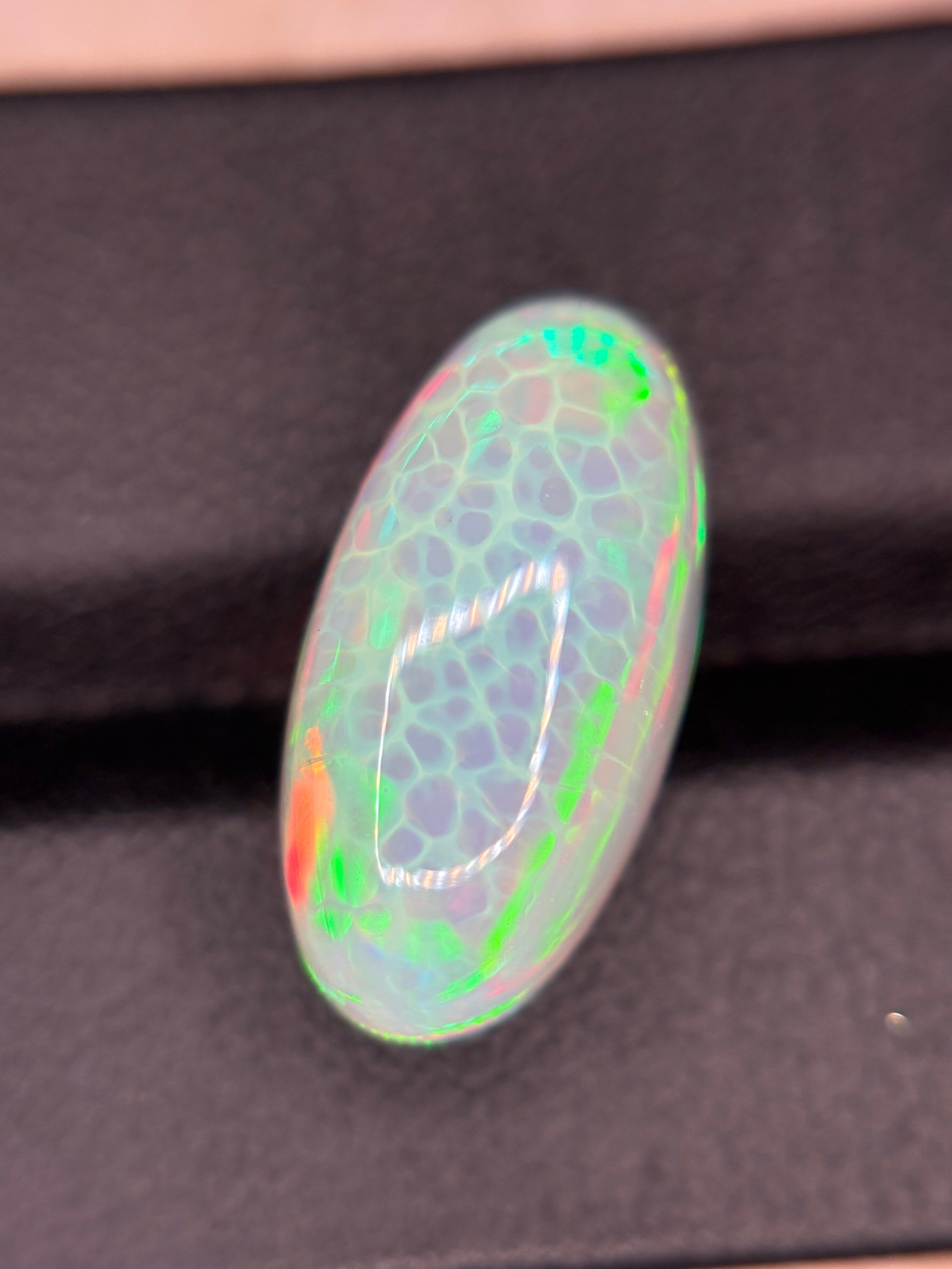 Luxury Promise 8.15ct White Opal Cab Oval THAIC0479