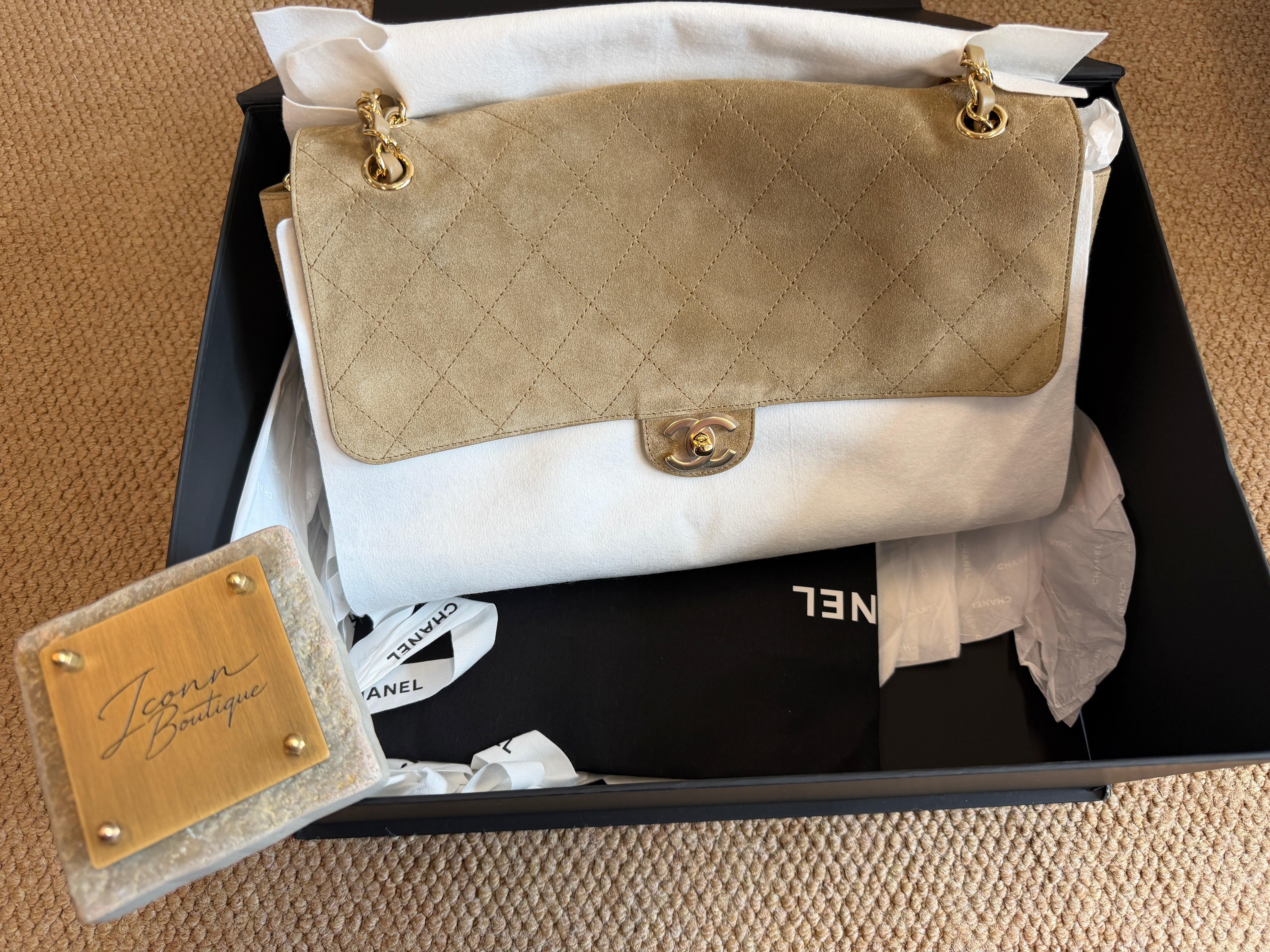 Chanel Maxi flap Suede