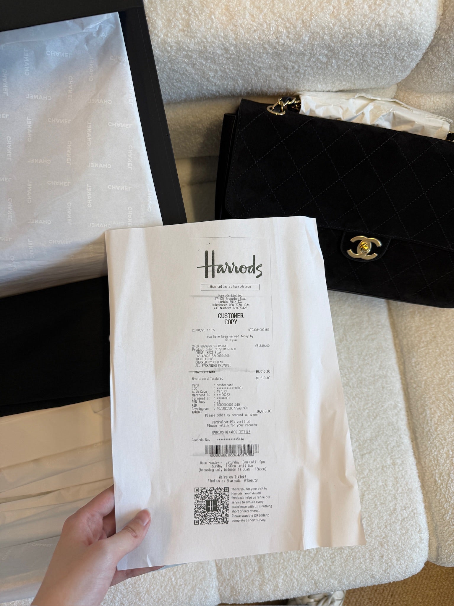 Chanel Suede Calfskin Souplissimo Maxi Flap Black