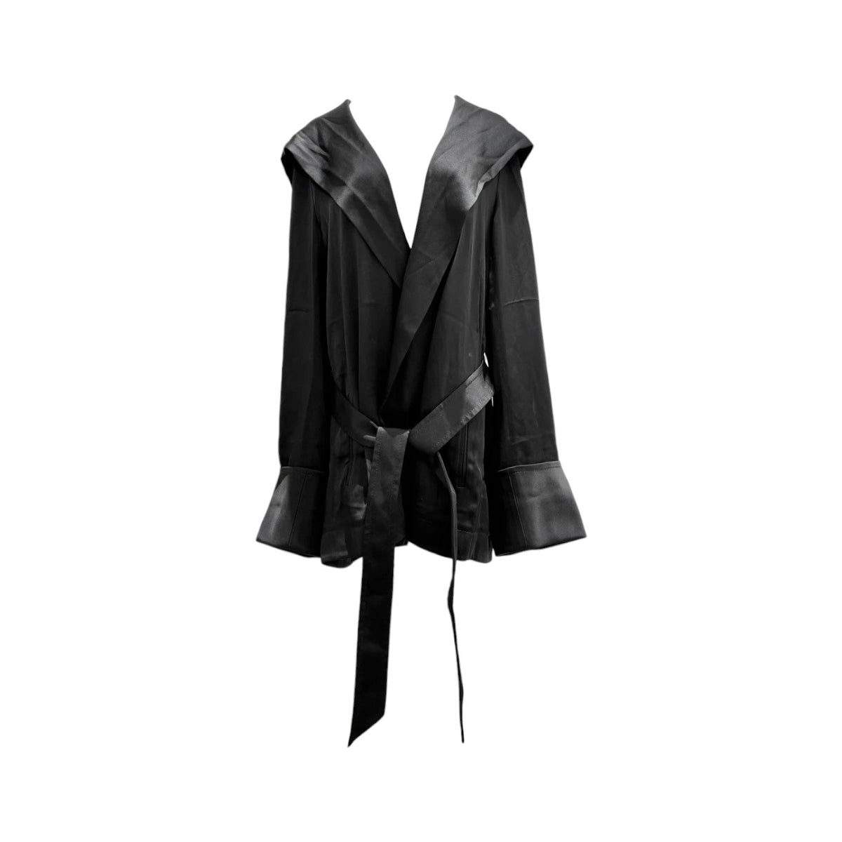 YSL Black Silk Cape