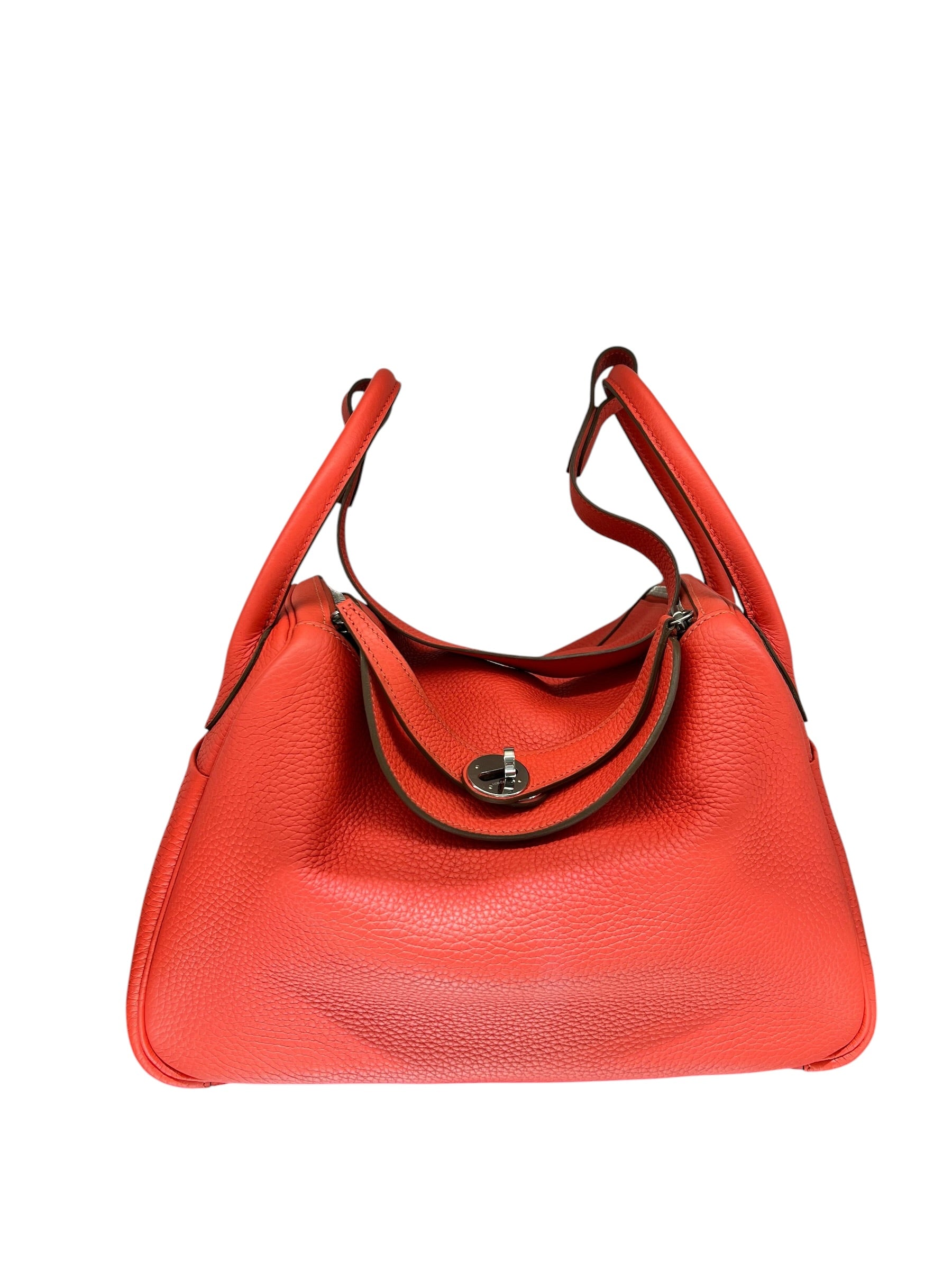 Hermes Lindy 30 Rose Jaipur PHW #P Square Y2012 SKCH4125