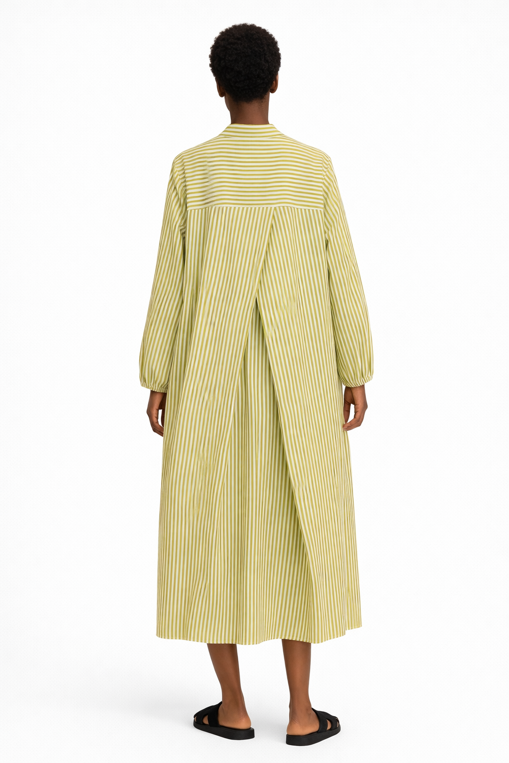 PINSTRIPE LOOSE FIT MAXI DRESS (فستان) "MIA"