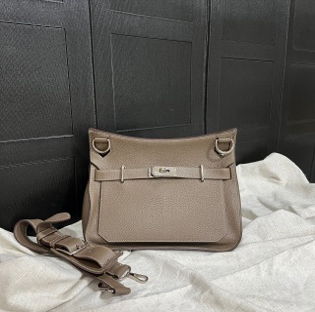 Hermes Gypsy Elephant Grey 31 x Engraving US66172