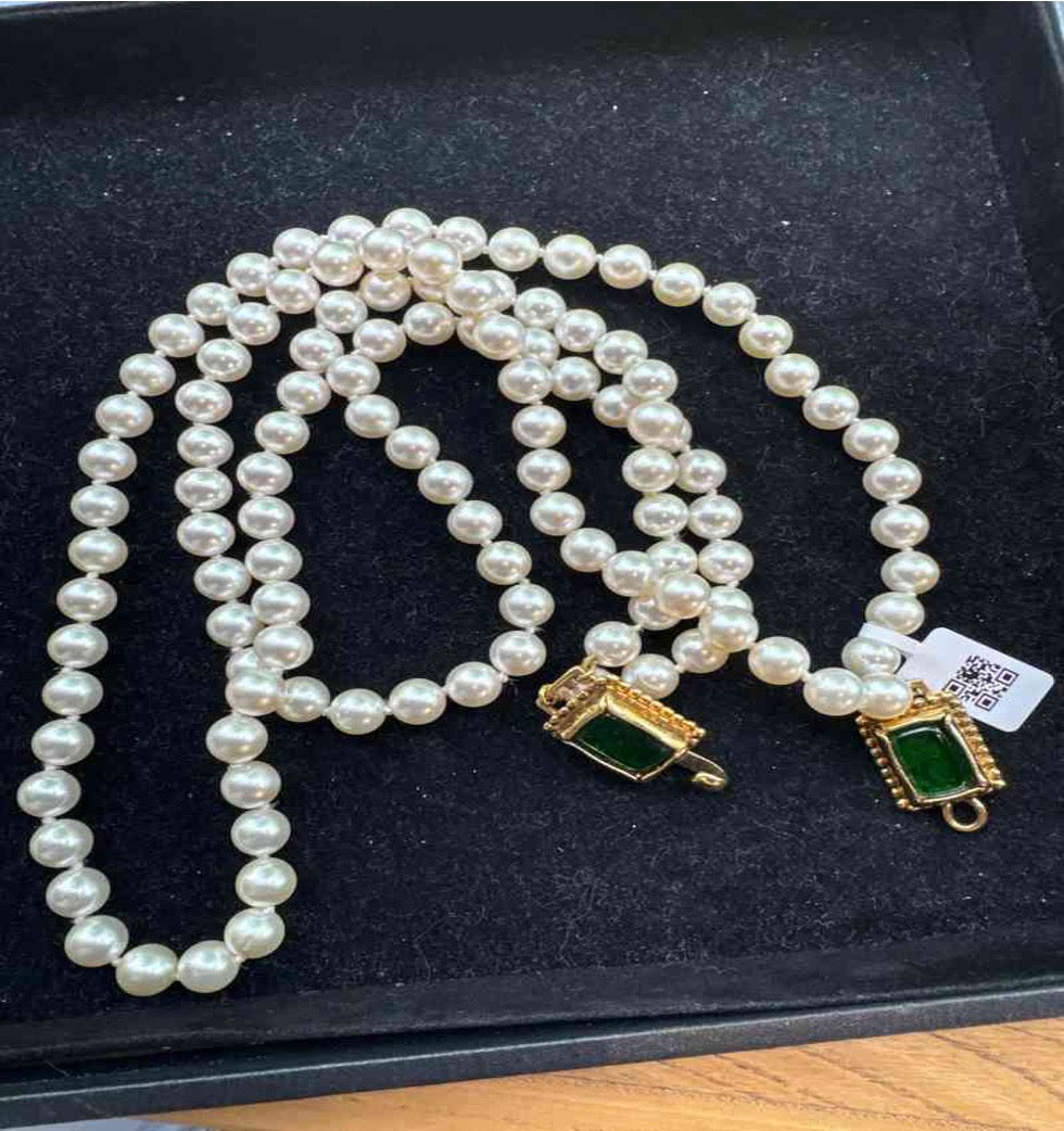 CHANEL double-layer pearl necklace LZ505292