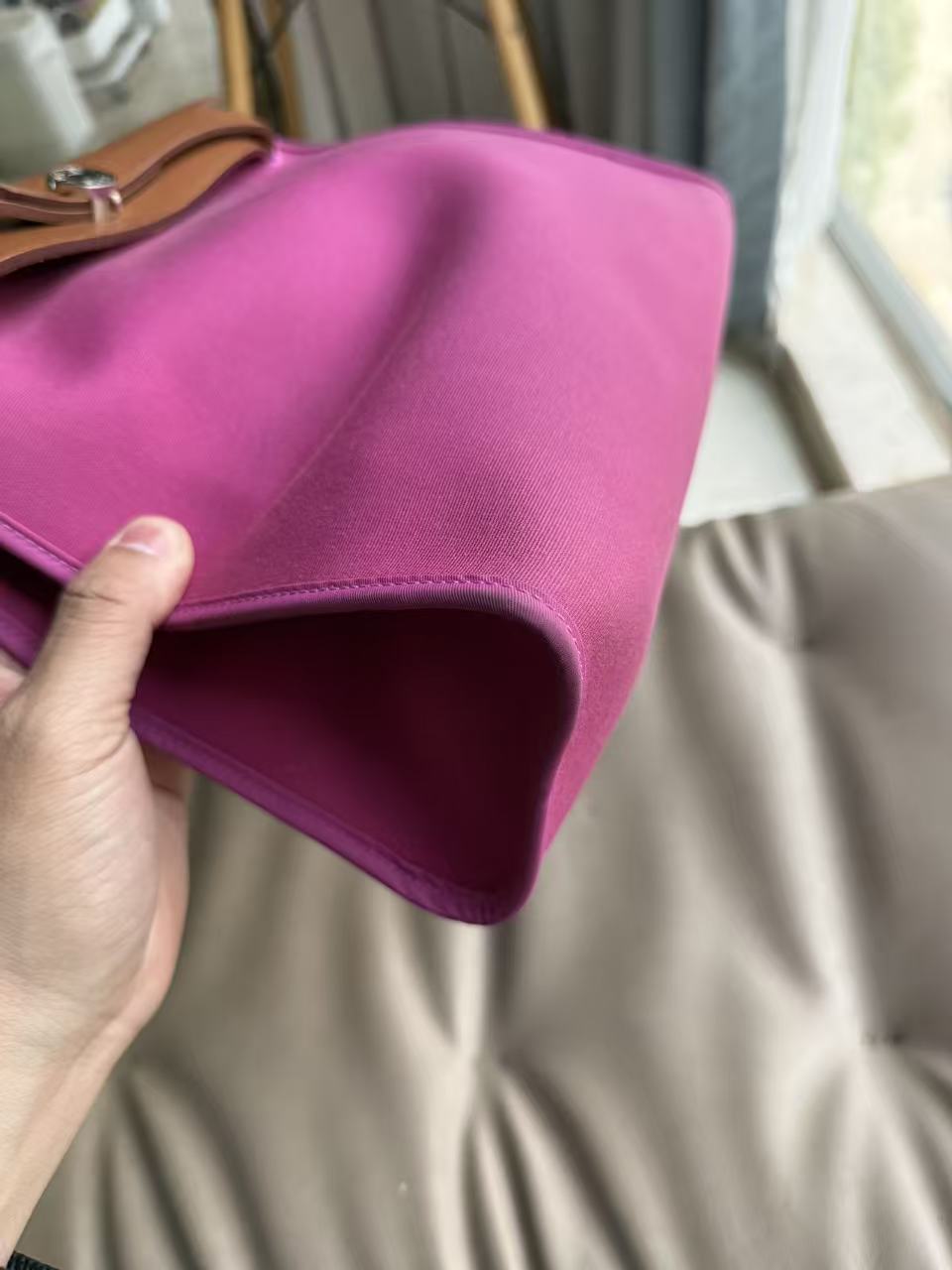 Hermès Herbag 31 Two-Tone Convertible Bag - Fuchsia & Gold