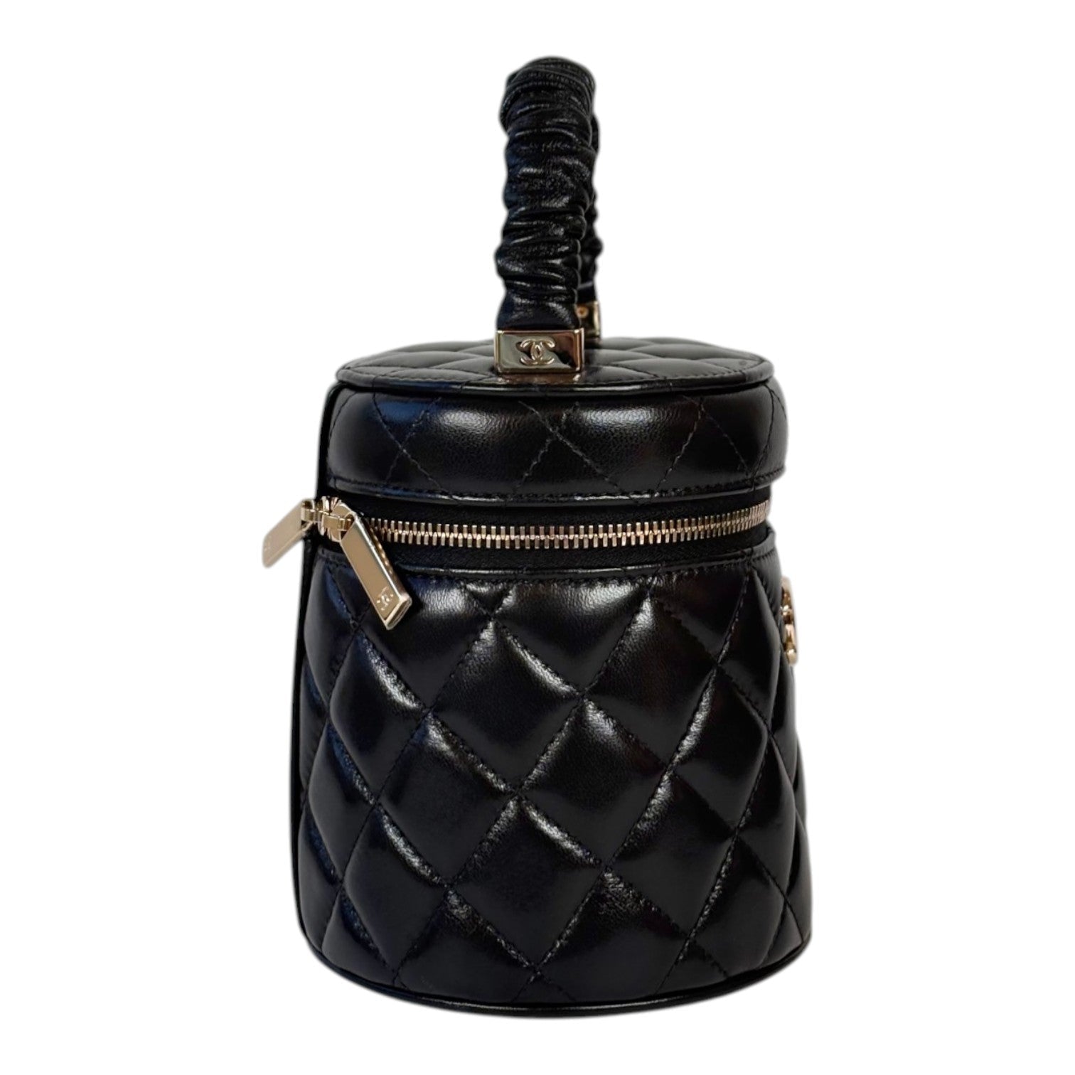 Chanel Black 22S Top Handle Mini Vanity Bag