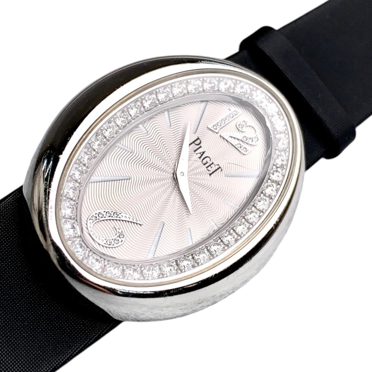 Piaget White Gold Diamond Oval Quartz Watch