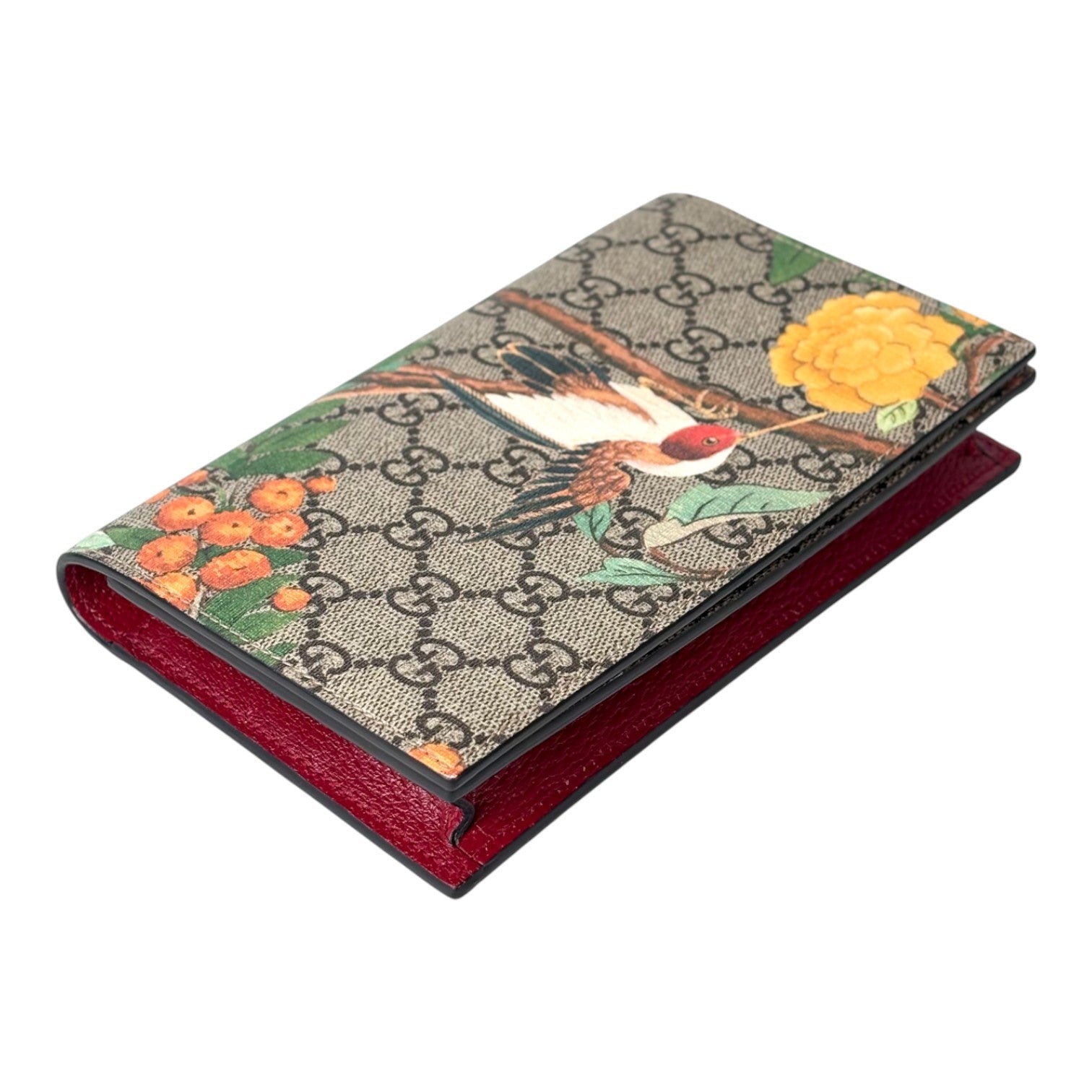 Gucci GG Supreme Monogram Tian Wallet On Chain