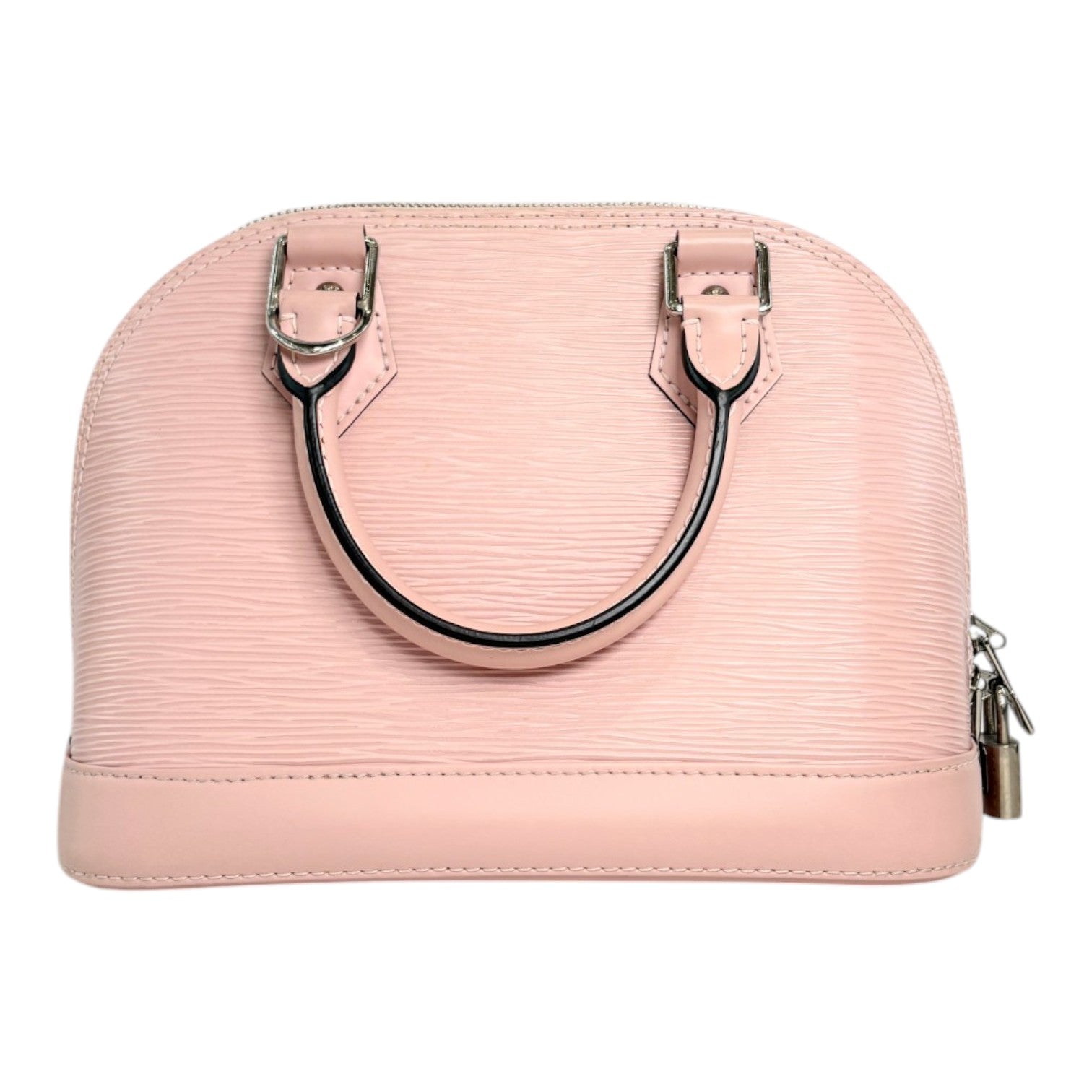 Louis Vuitton Pink Alma BB in Epi Leather Bag with Strap