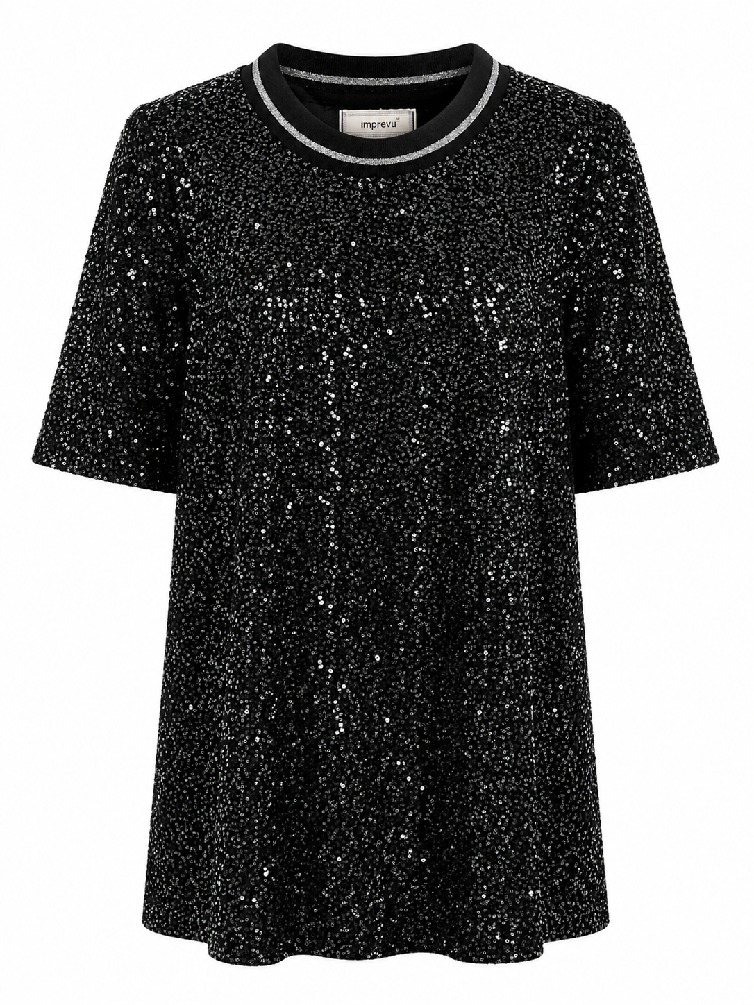 DRESS SEQUINS BLACK MCL11962